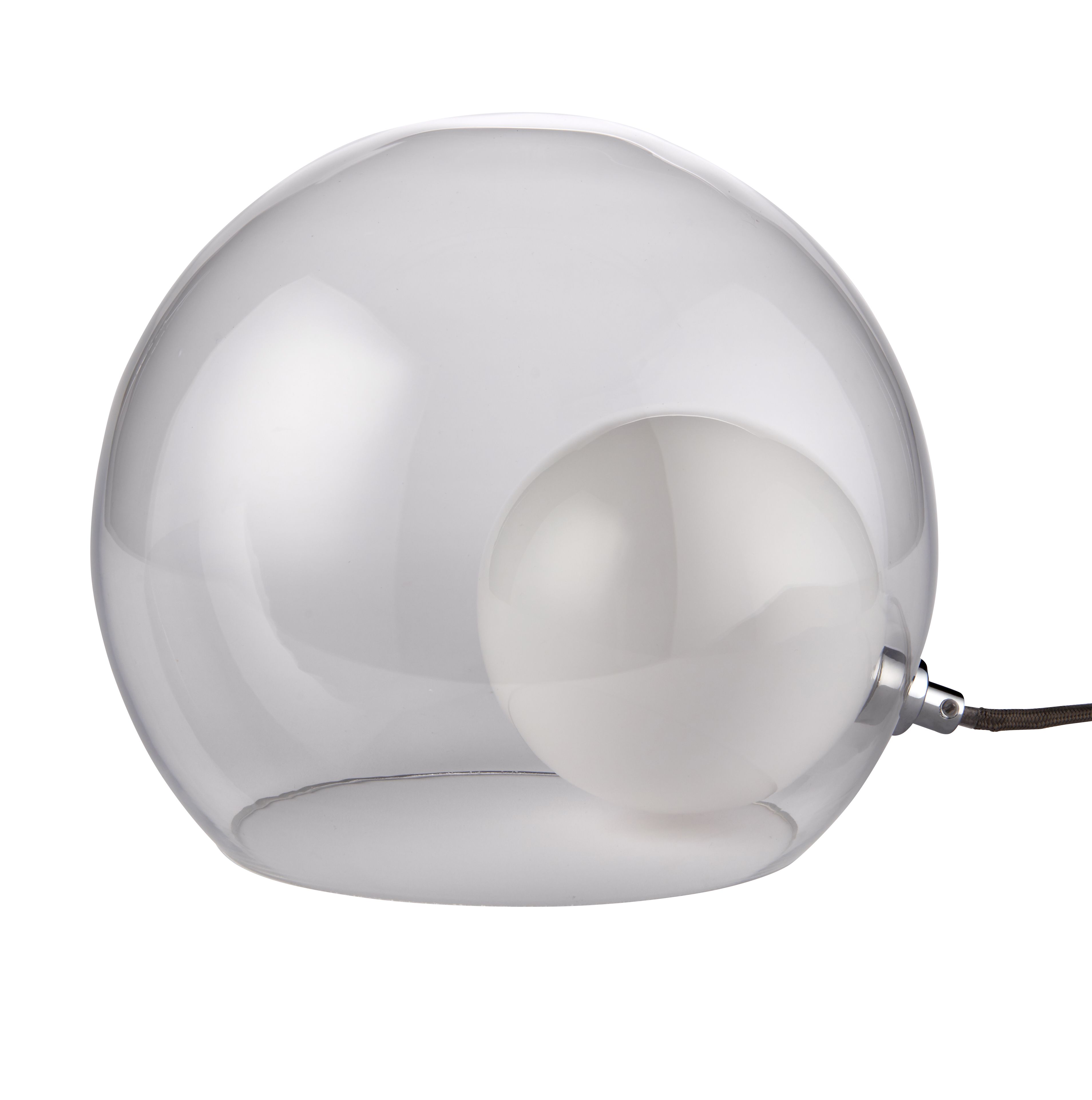 Half Moon White Round Table lamp