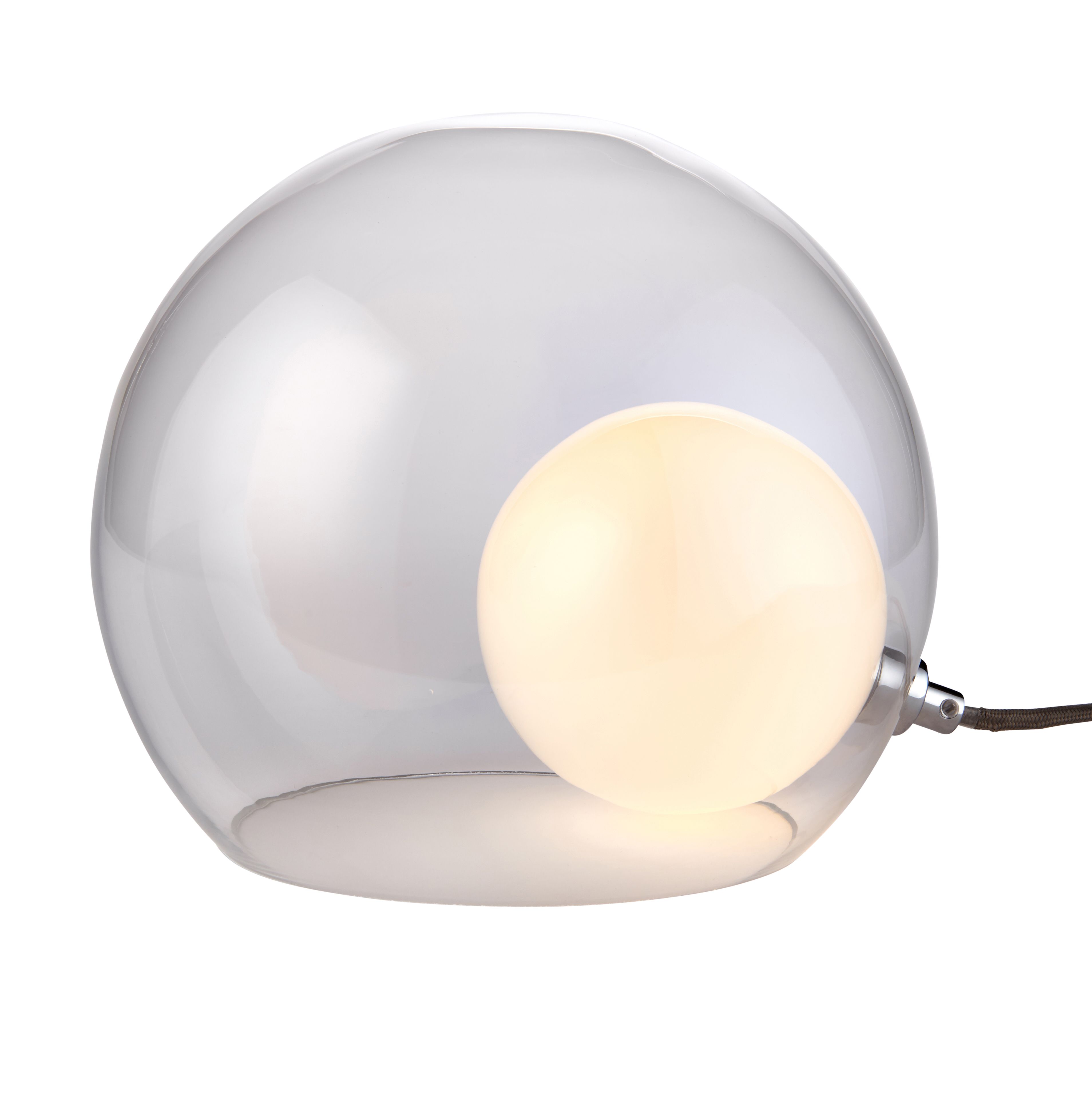 Half Moon White Round Table lamp