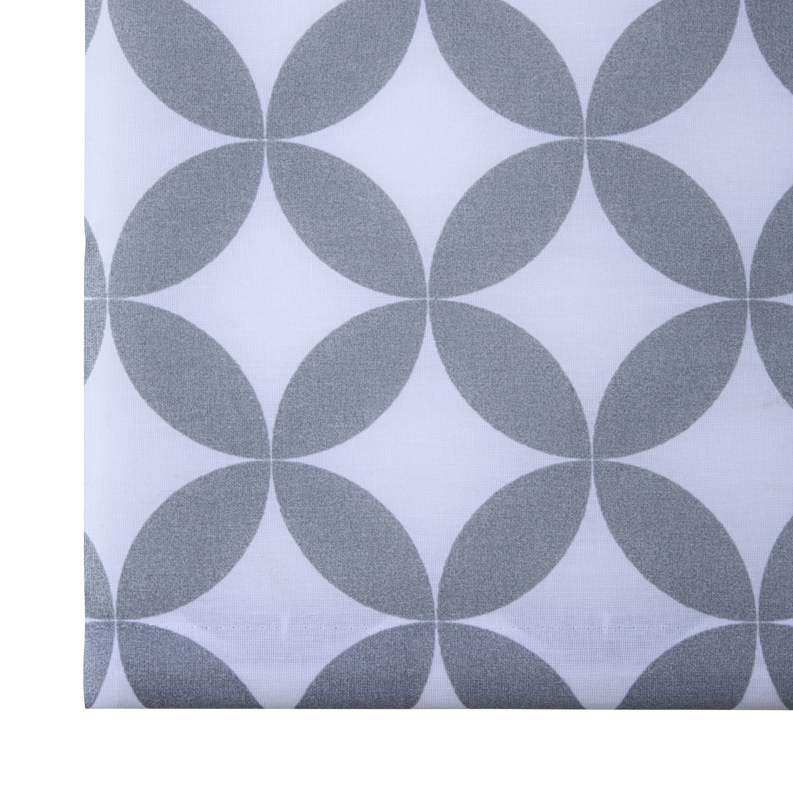 Halo Corded Grey & white Geometric Daylight Roller Blind (W)120cm (L)195cm - 5