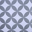 Halo Corded Grey & white Geometric Daylight Roller blind (W)90cm (L)195cm