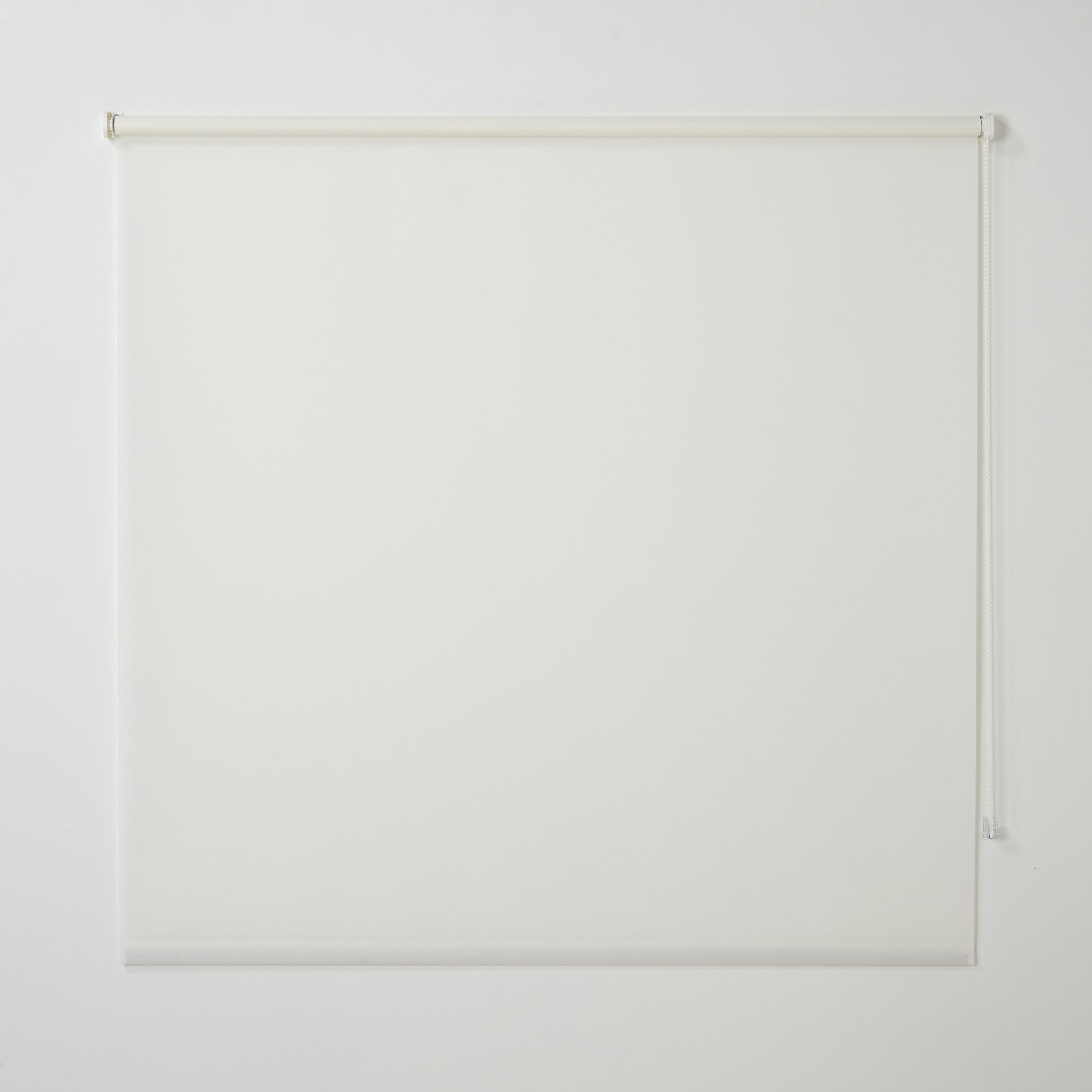 Halo Corded White Plain Daylight Roller Blind (W)120cm (L)180cm