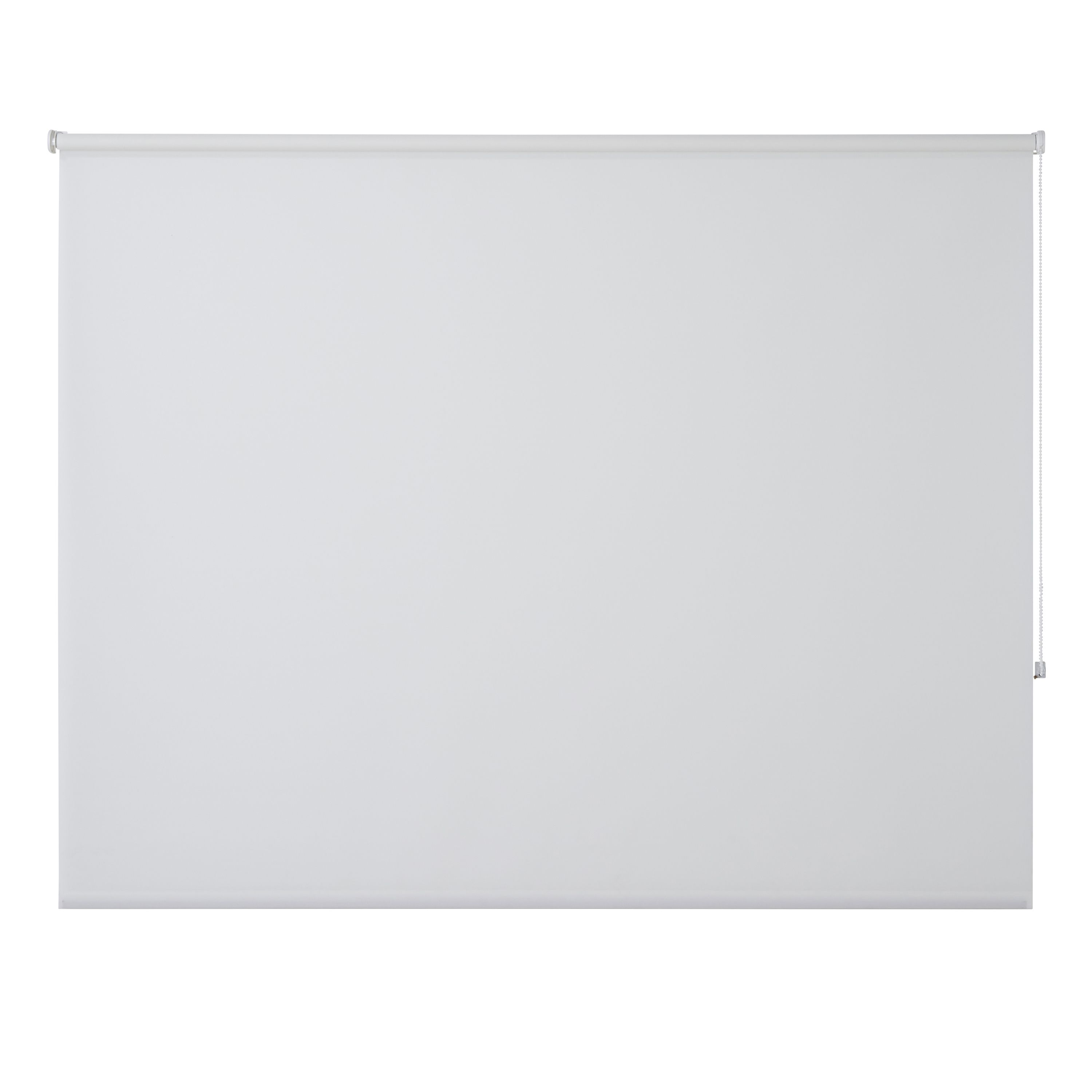 Halo Corded White Plain Daylight Roller Blind (W)180cm (L)180cm