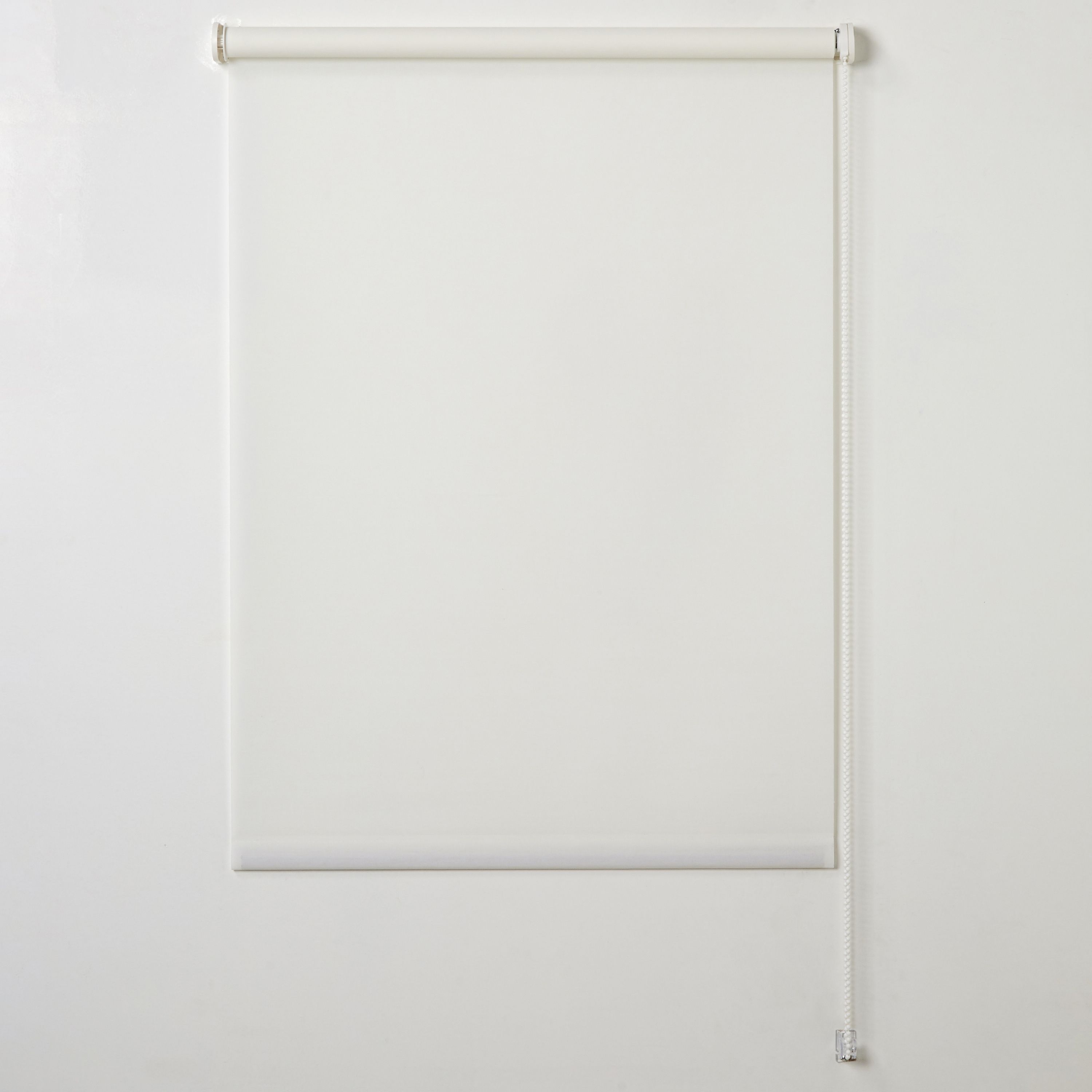 Halo Corded White Plain Daylight Roller Blind (W)60cm (L)180cm