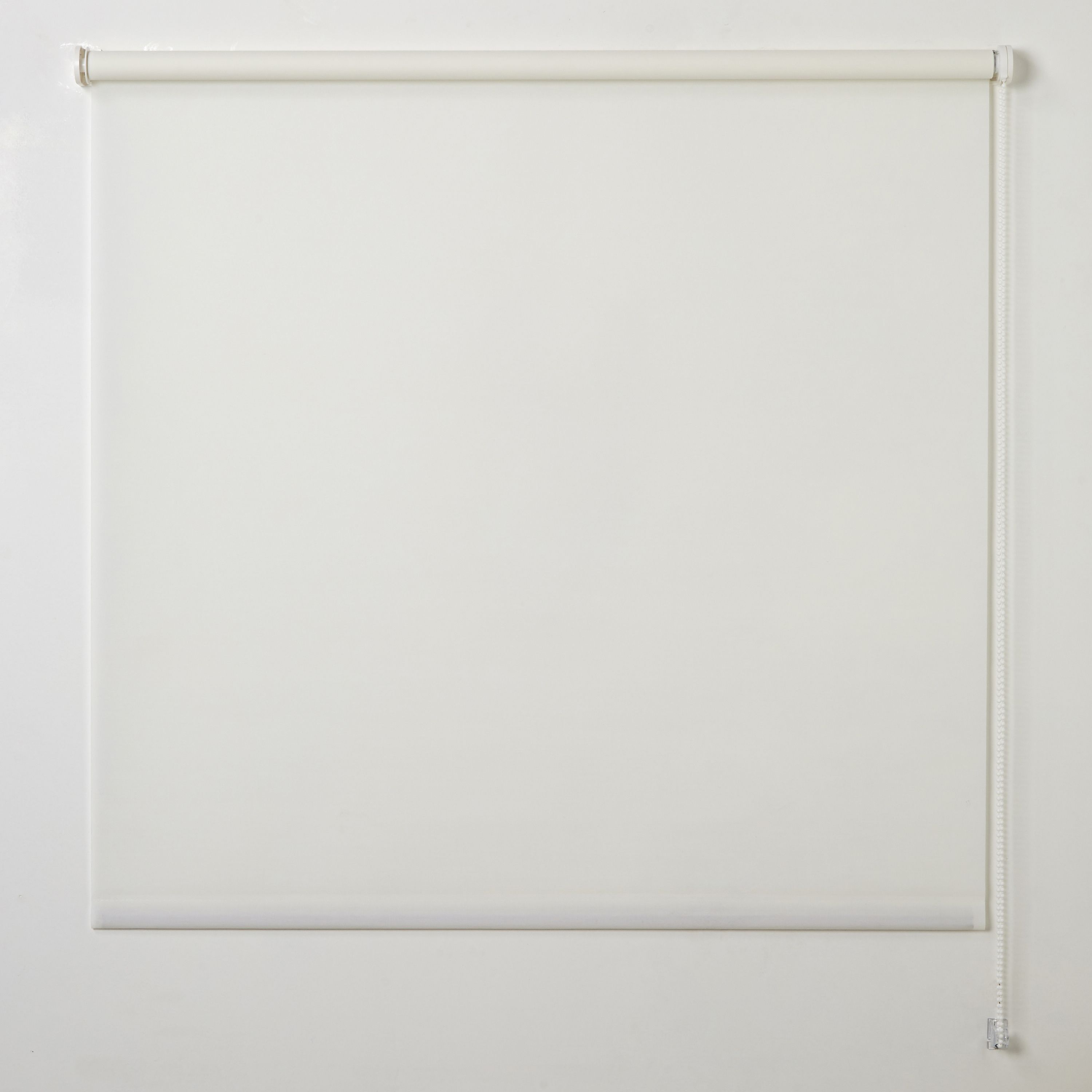 Halo Corded White Plain Daylight Roller Blind (W)90cm (L)180cm