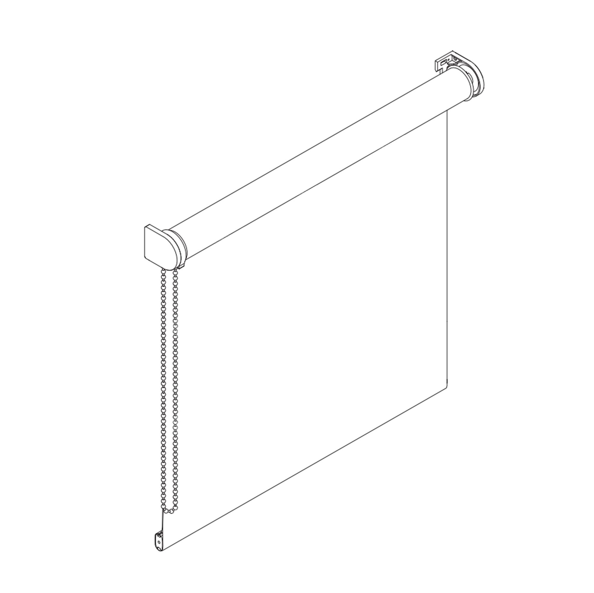 Halo Corded Yellow Plain Daylight Roller Blind (W)120cm (L)180cm