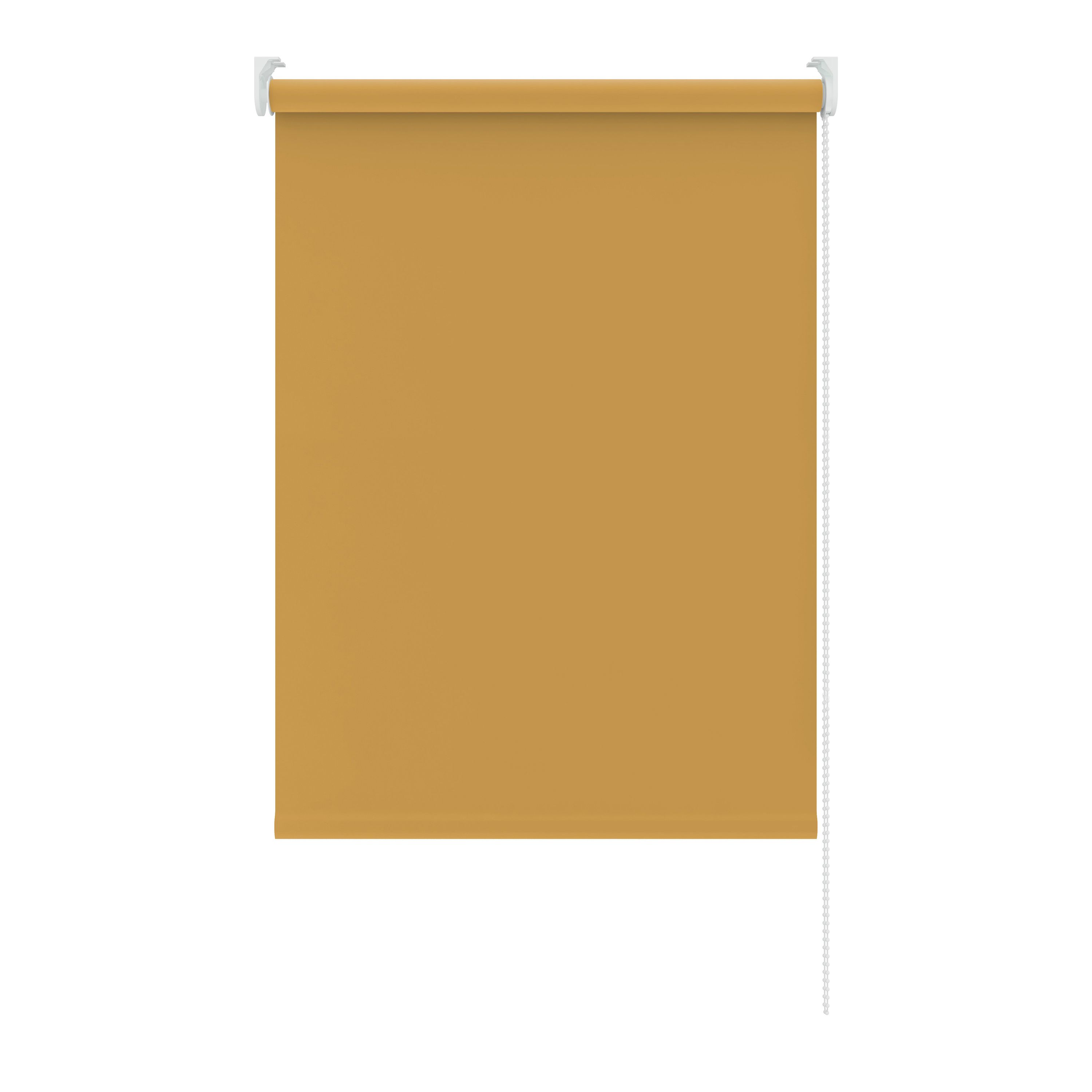 Halo Yellow Plain Daylight Roller Blind (W)60cm (L)180cm