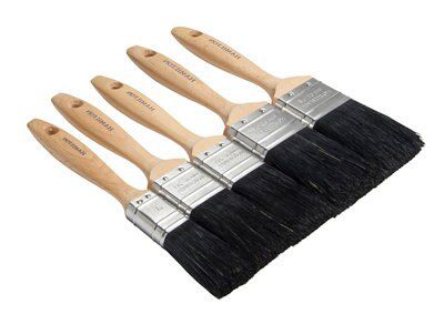 Hamilton Prestige Flat tip Paint brush, Pack of 5