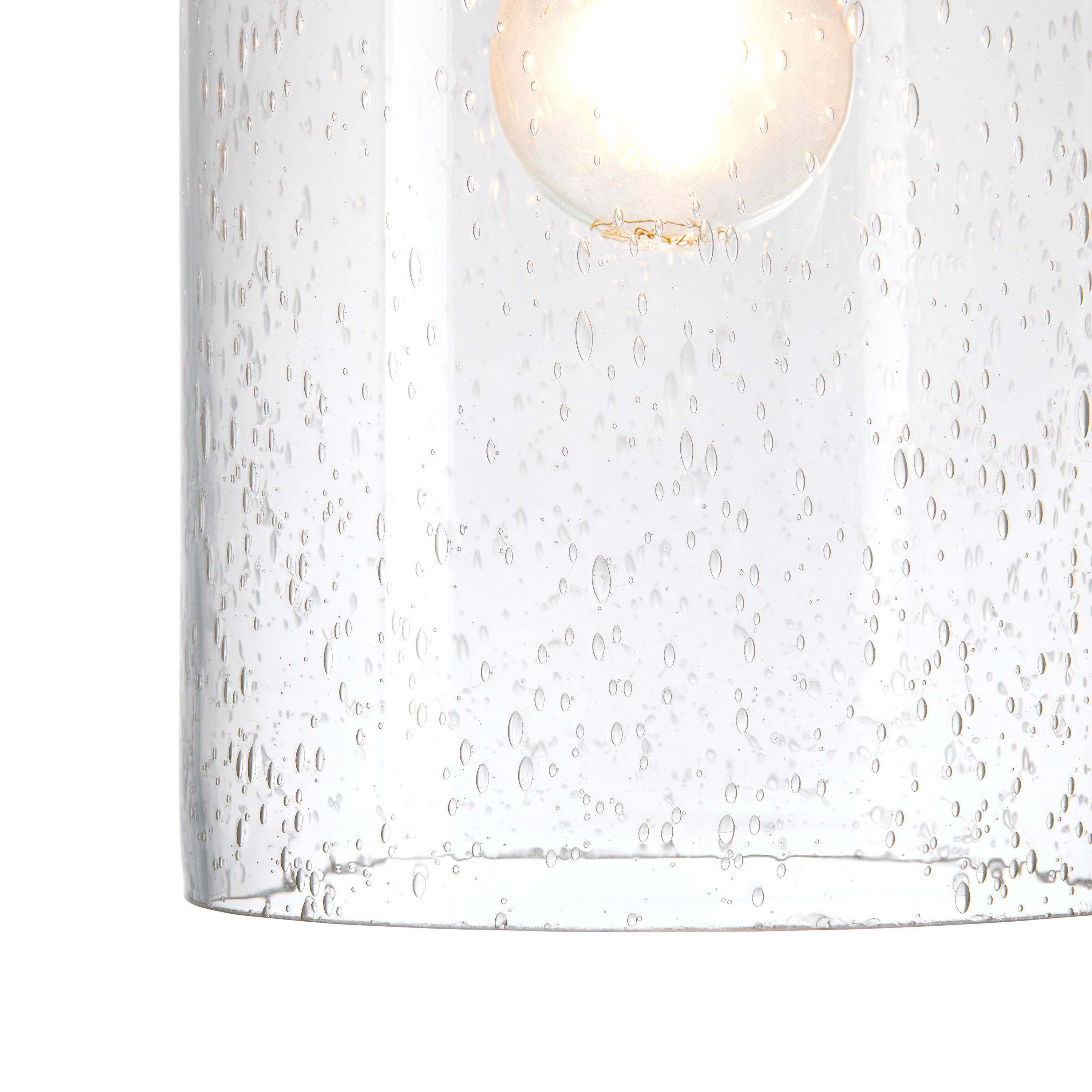 Hamlet Pendant Nickel effect LED Pendant ceiling light, (Dia)150mm