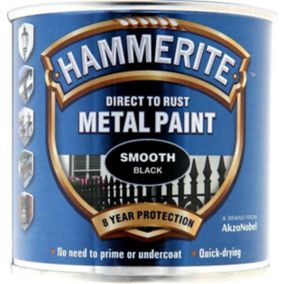 Hammerite Black Gloss Metal paint, 250ml