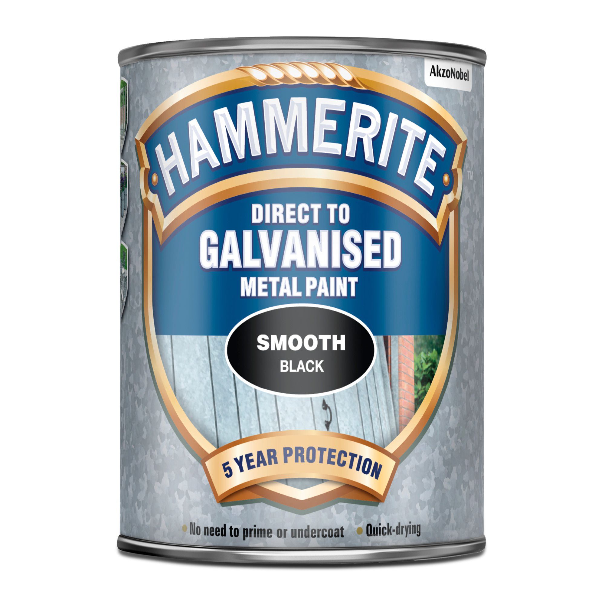 Hammerite Black Gloss Metal paint, 750ml