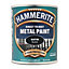 Hammerite Black Satinwood Metal paint, 750ml