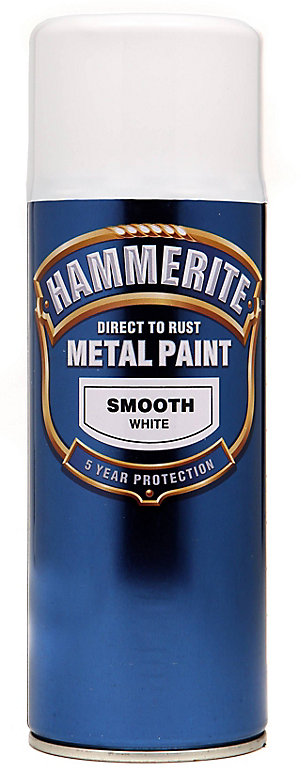 Hammerite Smoothrite White Gloss Spray paint, 400ml