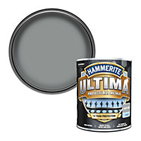 Hammerite Ultima Light Grey Mid sheen Garden Metal paint, 750ml Tin