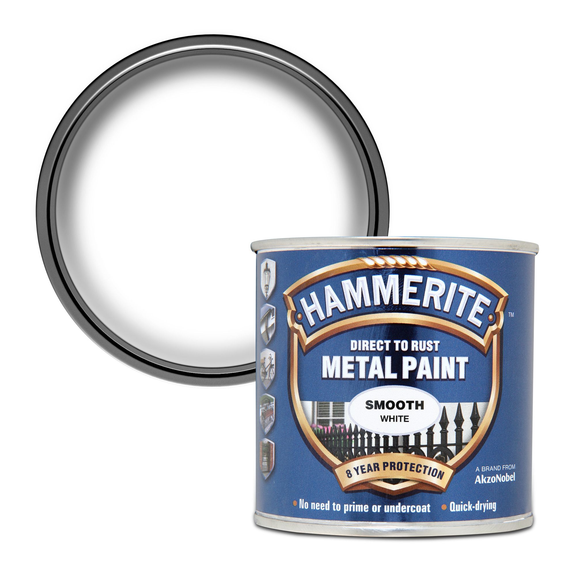 Hammerite White Gloss Metal paint, 250ml
