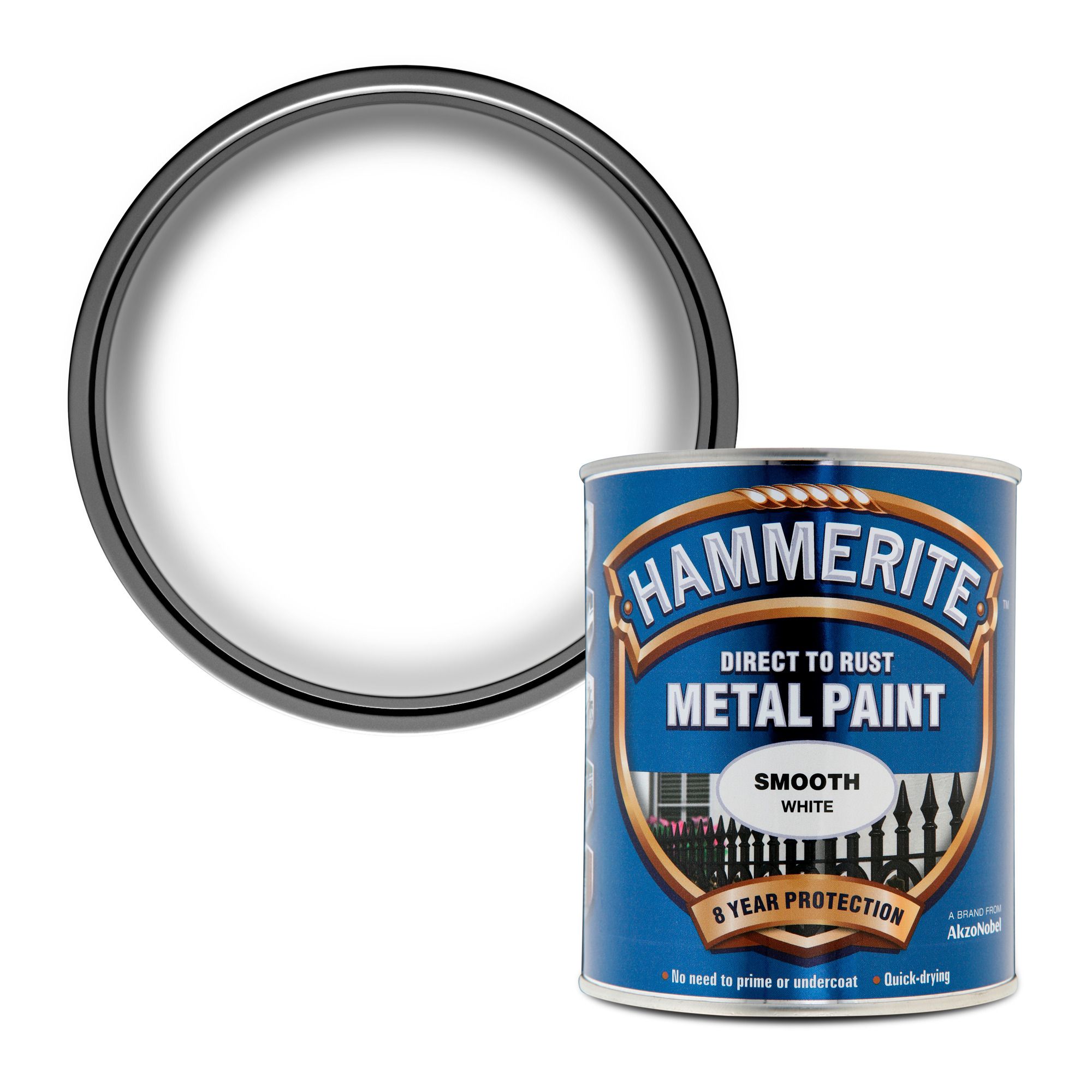 Hammerite White Gloss Metal paint, 750ml Tin