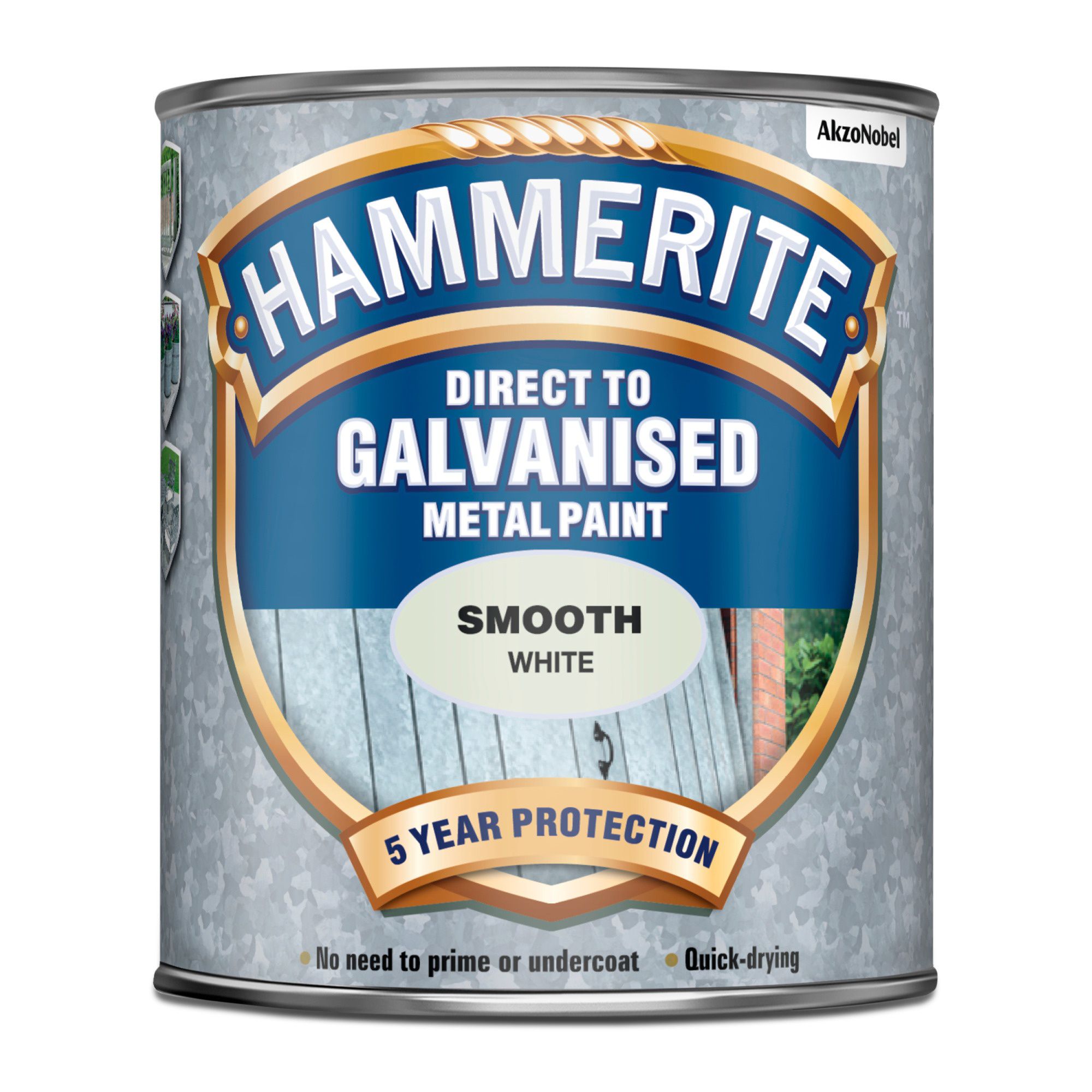 Hammerite White Gloss Metal paint, 750ml DIY at B&Q