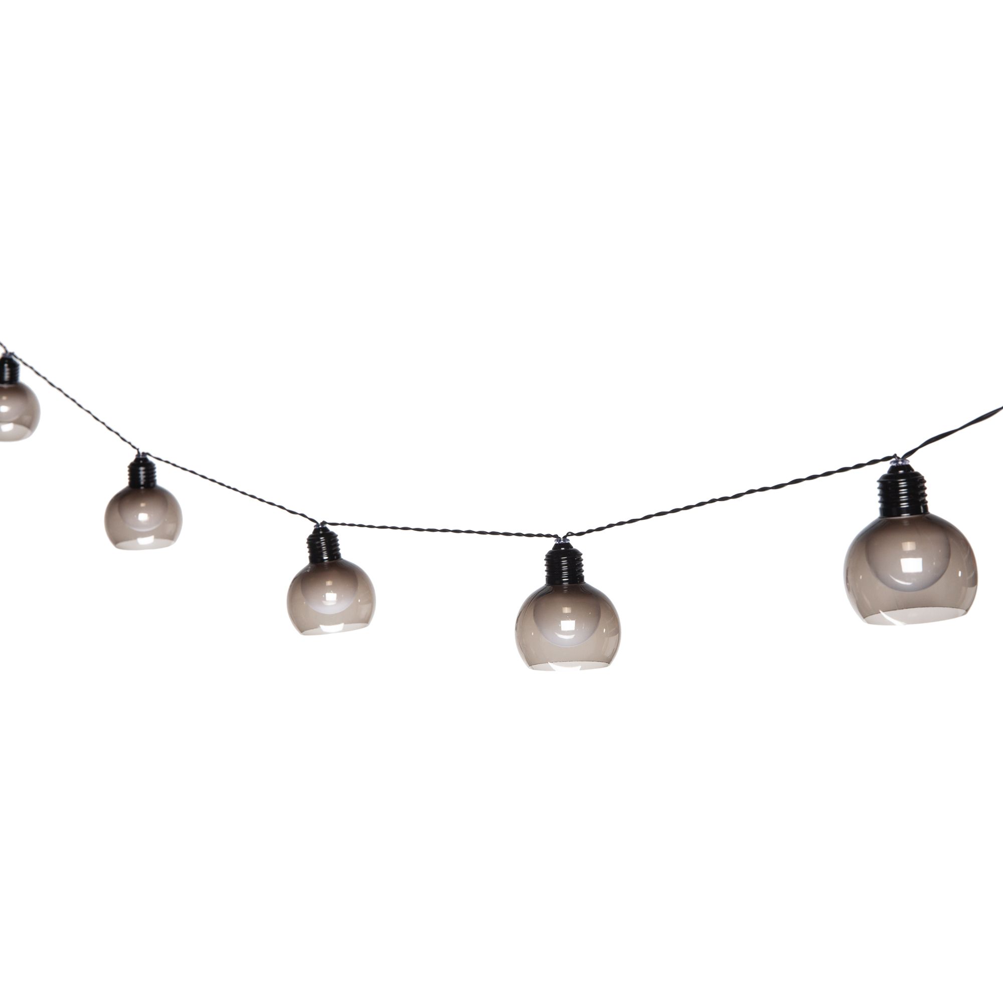 Hamsterley Cage Battery-powered Warm white 10 Integrated LED Outdoor String lights