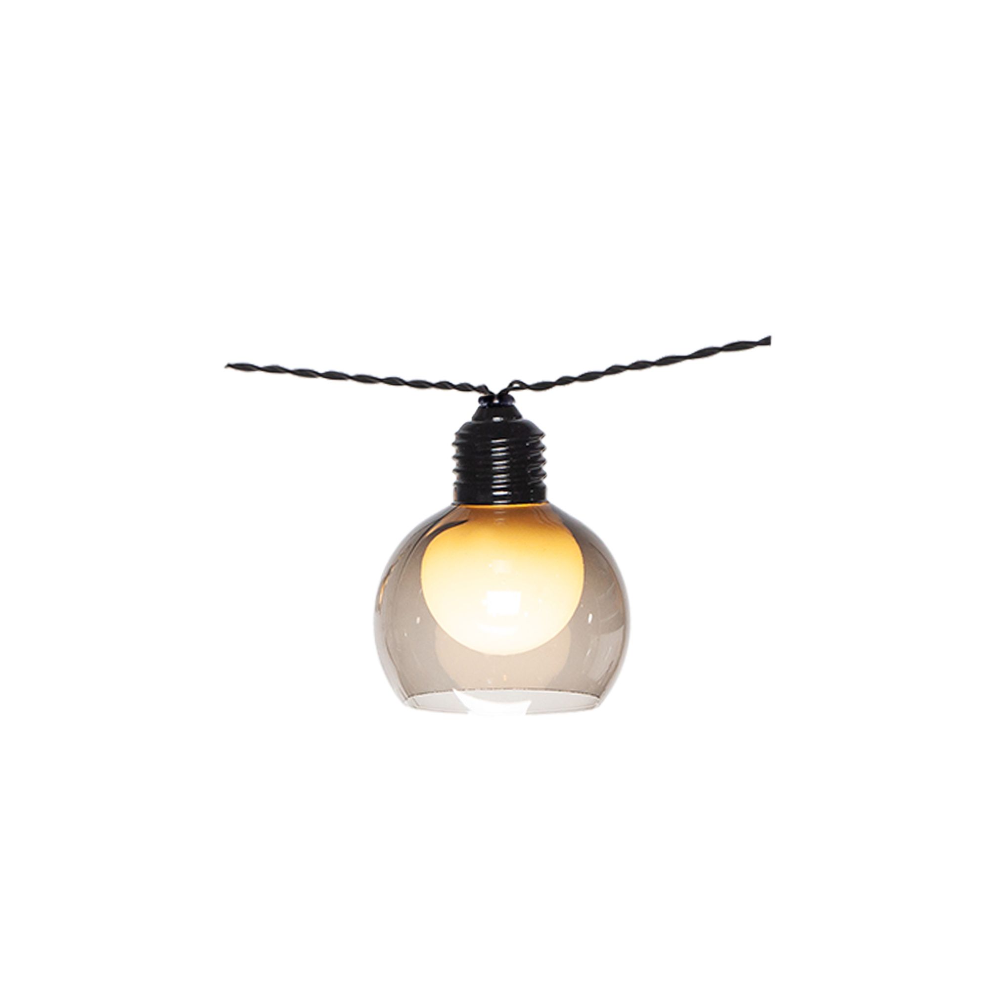 Hamsterley Cage Battery-powered Warm white 10 Integrated LED Outdoor String lights
