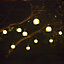 Hamsterley Cage Battery-powered Warm white 10 LED Outdoor String lights