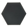 Hanbury Charcoal Satin Hexagon Stone effect Hexagonal Ceramic Tile, Pack of 50, (L)150mm (W)173mm