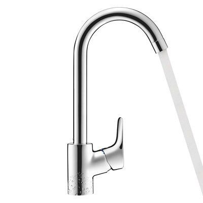 Hansgrohe MySport Argenté Chrome effect Chrome-plated Kitchen Pillar Tap