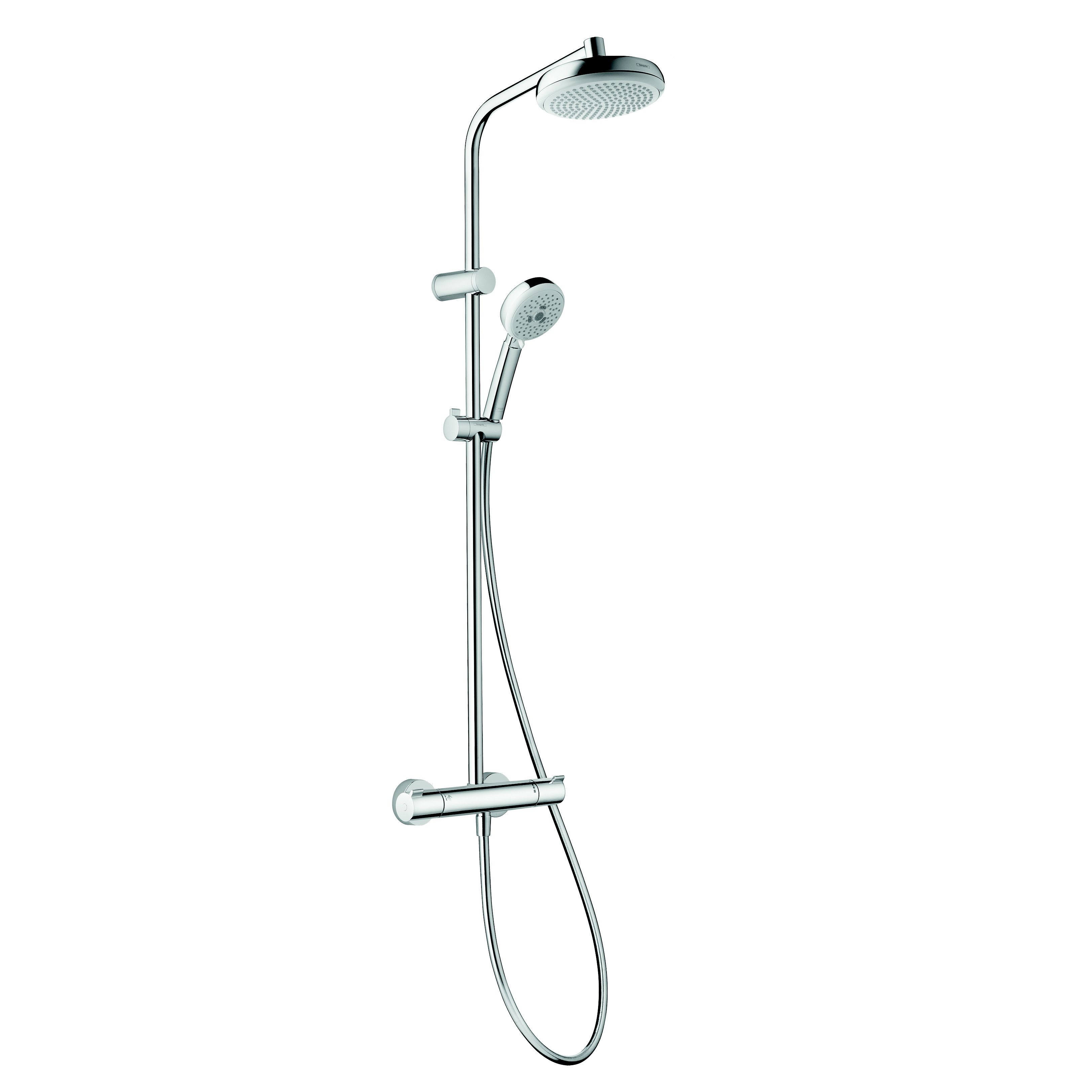 Hansgrohe White Shower Panel kit (W)296mm DIY at B&Q