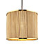 Harbour Studio Cuba Brushed Natural Gold effect Bamboo Pendant ceiling light (D)30.5cm