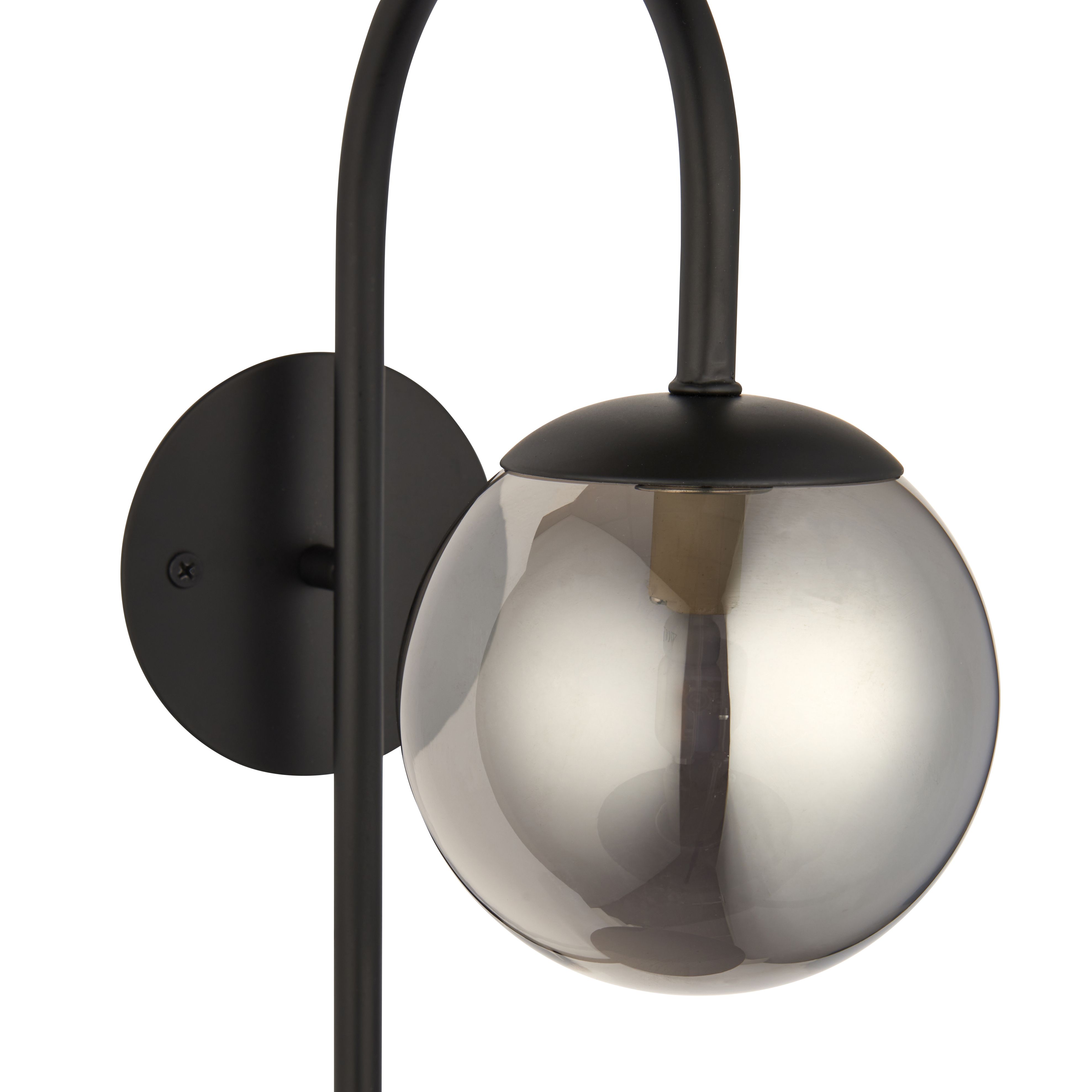 Harbour Studio Dasha Shelf Black Plug-in Wall light