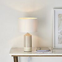 Harbour Studio Hado Gloss Taupe & white Table light