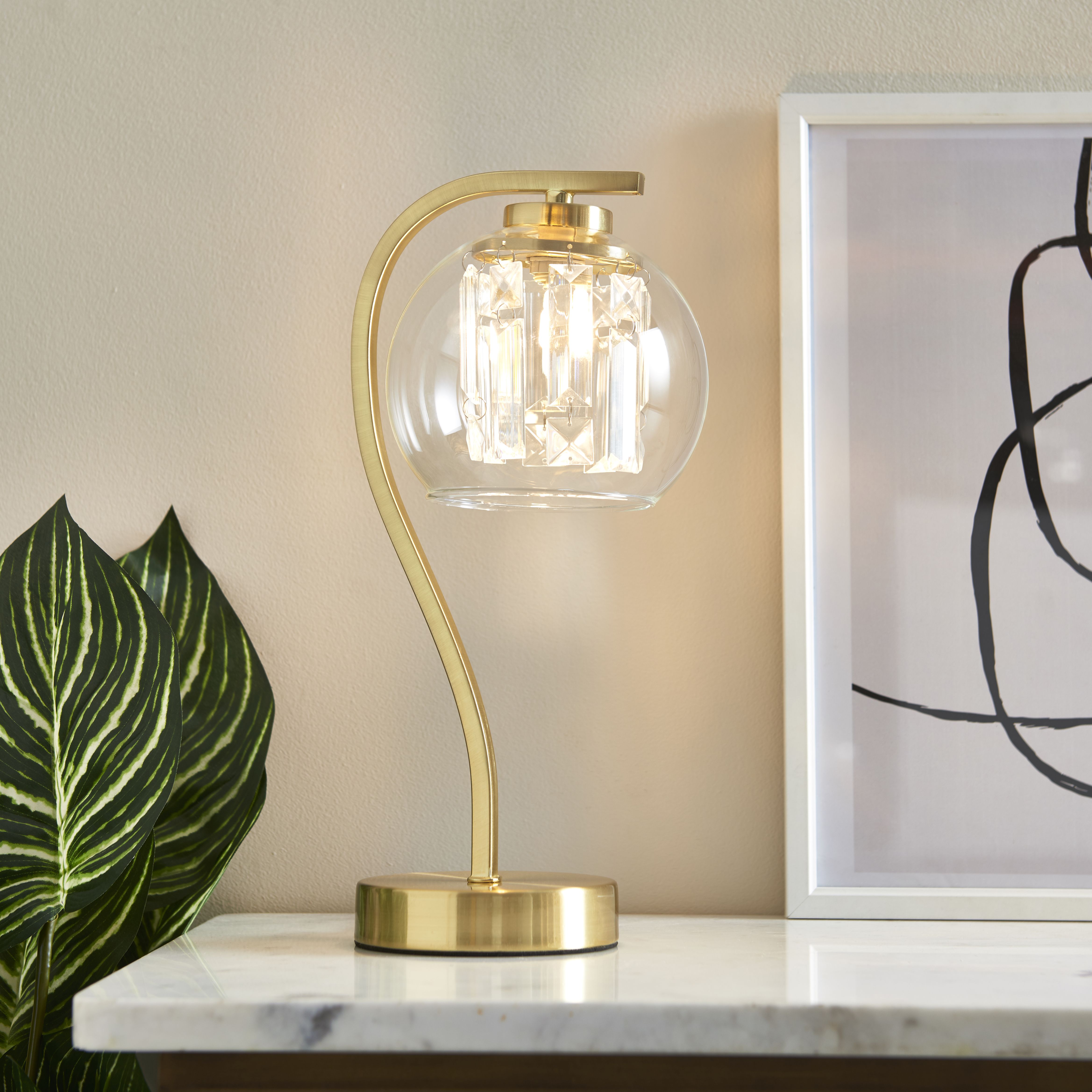 Harbour Studio Mallorie Gold Table lamp