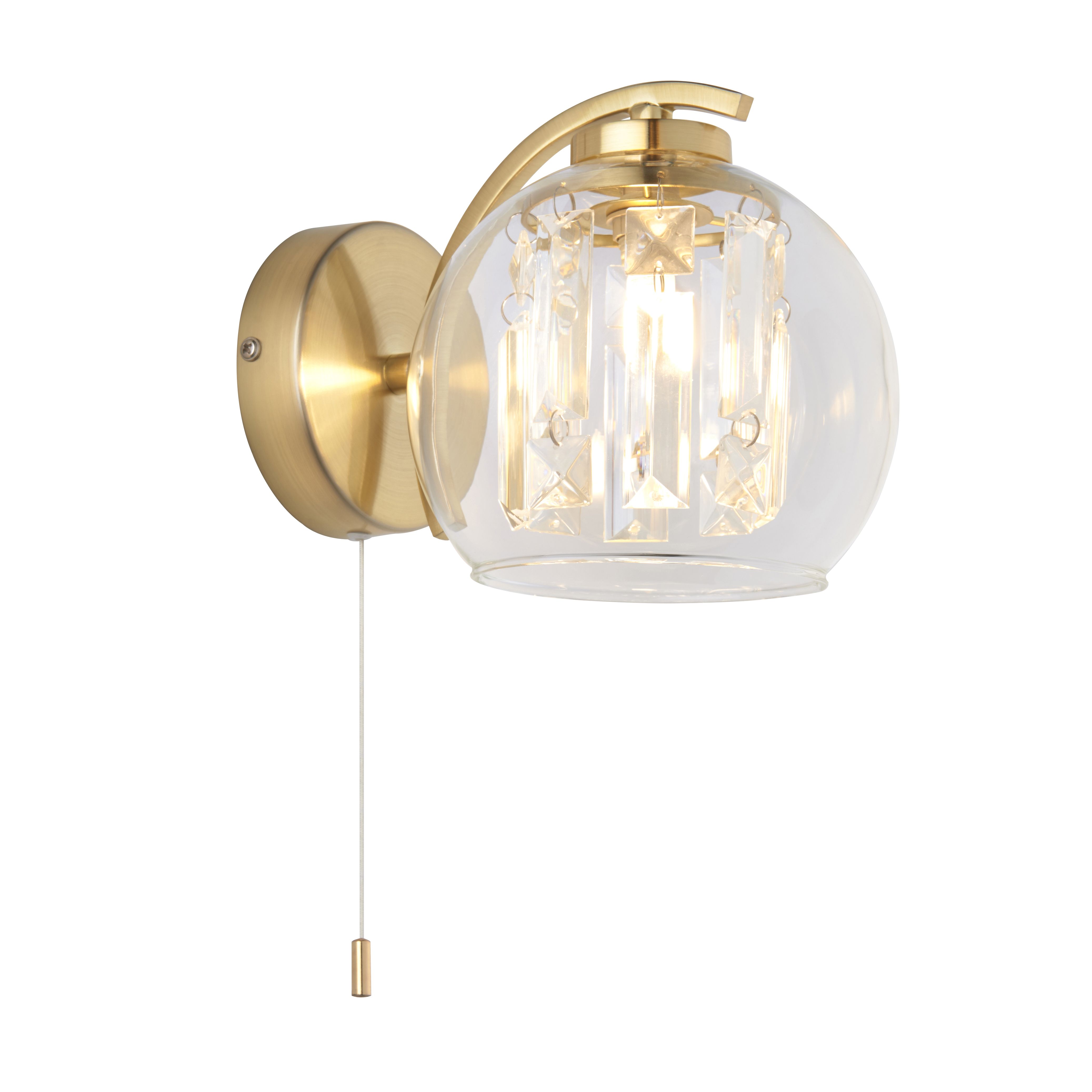 Harbour Studio Mallorie Satin Gold Wired LED Wall light