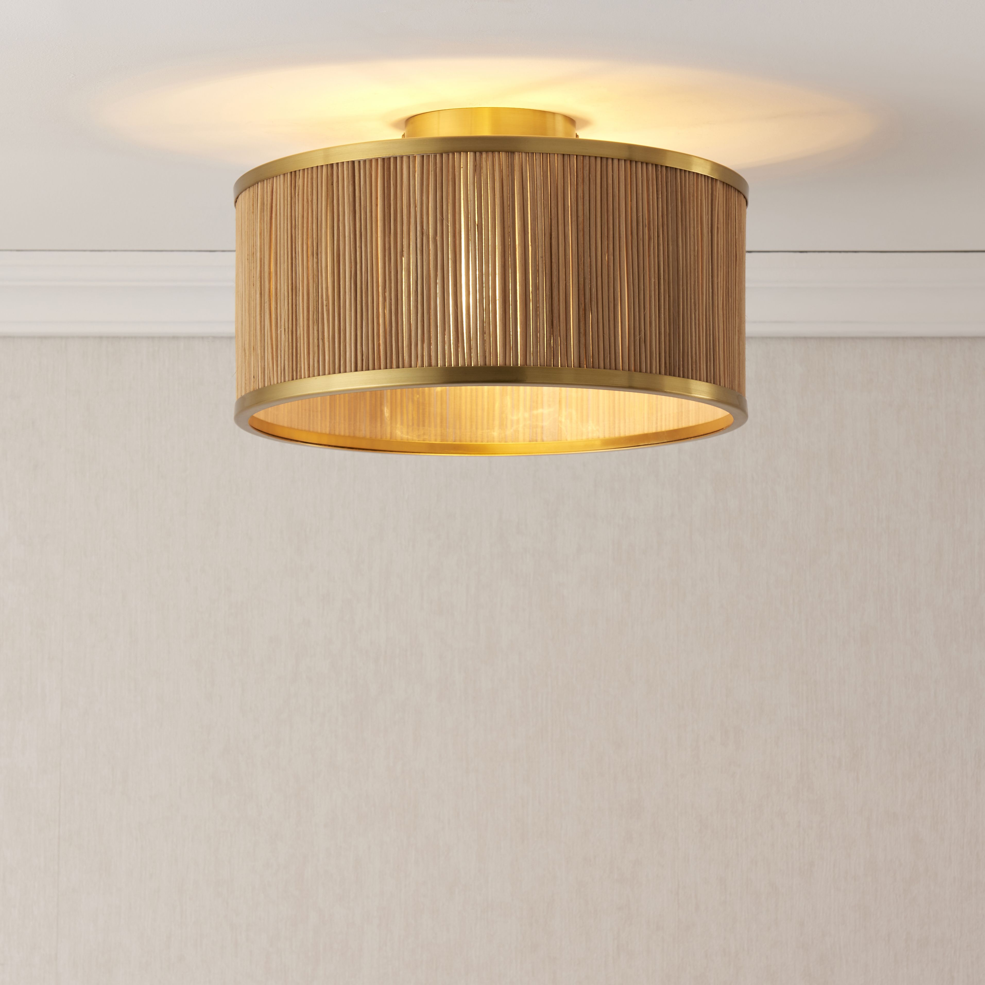 Harbour Studio Natural 2 Lamp Ceiling light | DIY at B&Q