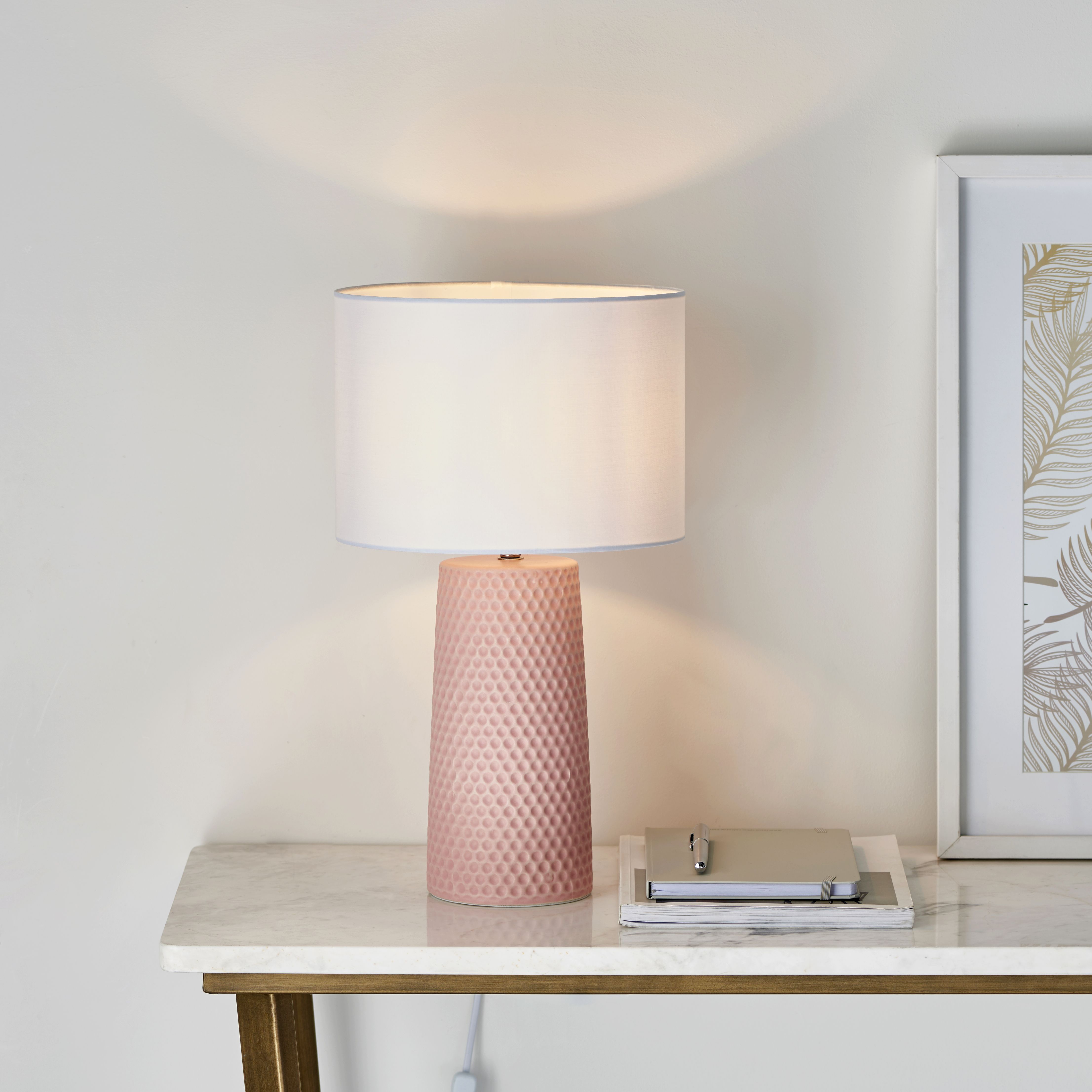 Pink deals bedside light