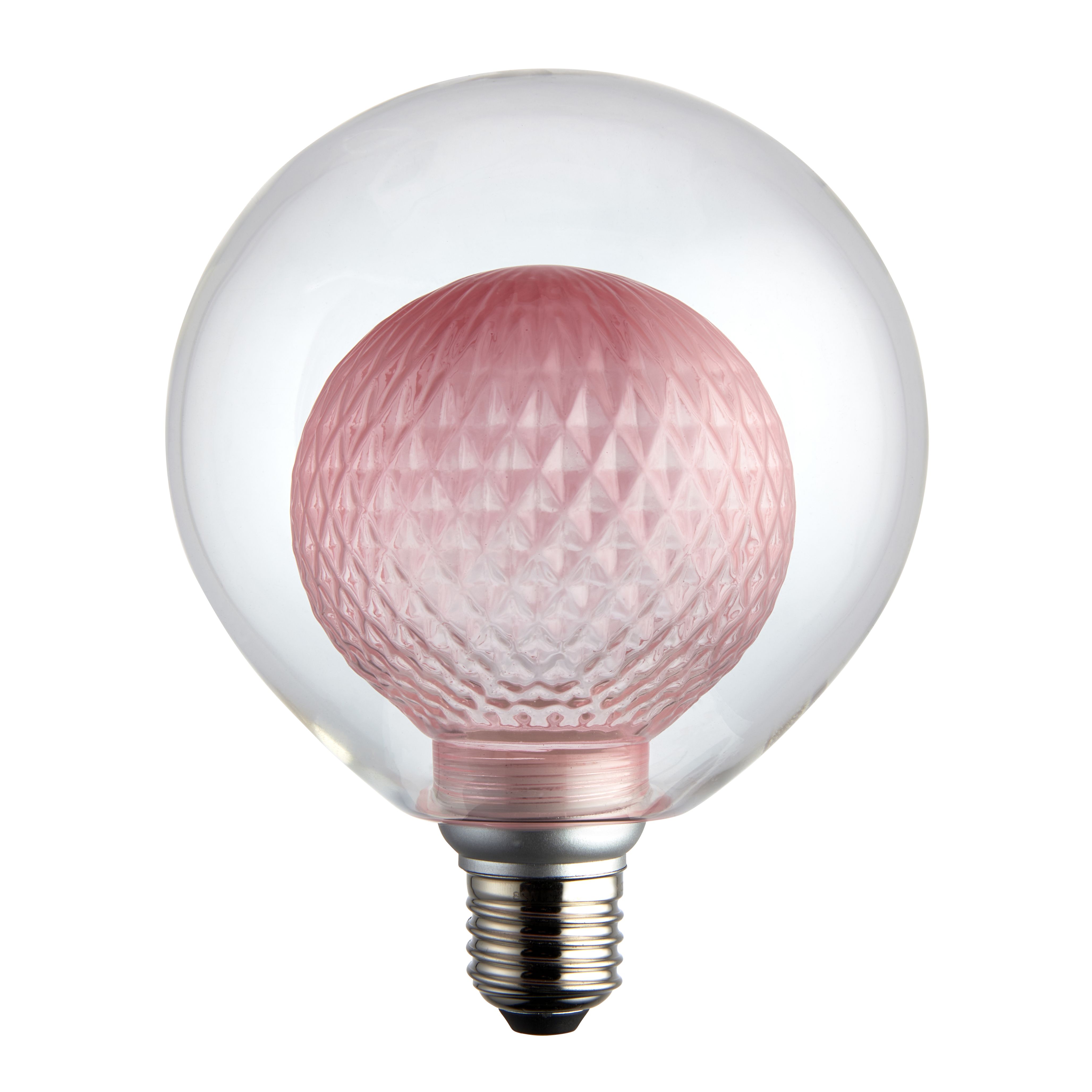 Lampade Lampadina colorata Globe E27 Led Bar Light Bianco Rosso