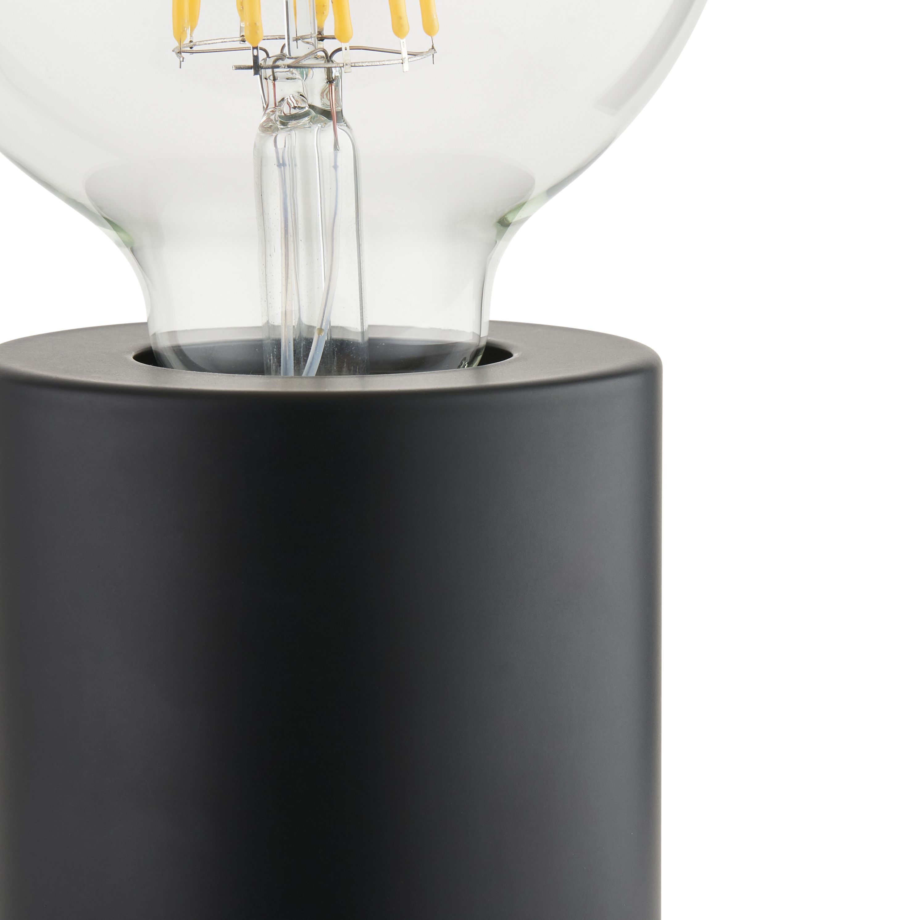 Harbour Studio Reno Cylinder Matt Black Table lamp base
