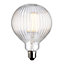 Harbour Studio Ribbed E27 4W 480lm Globe Warm white LED Filament Light bulb