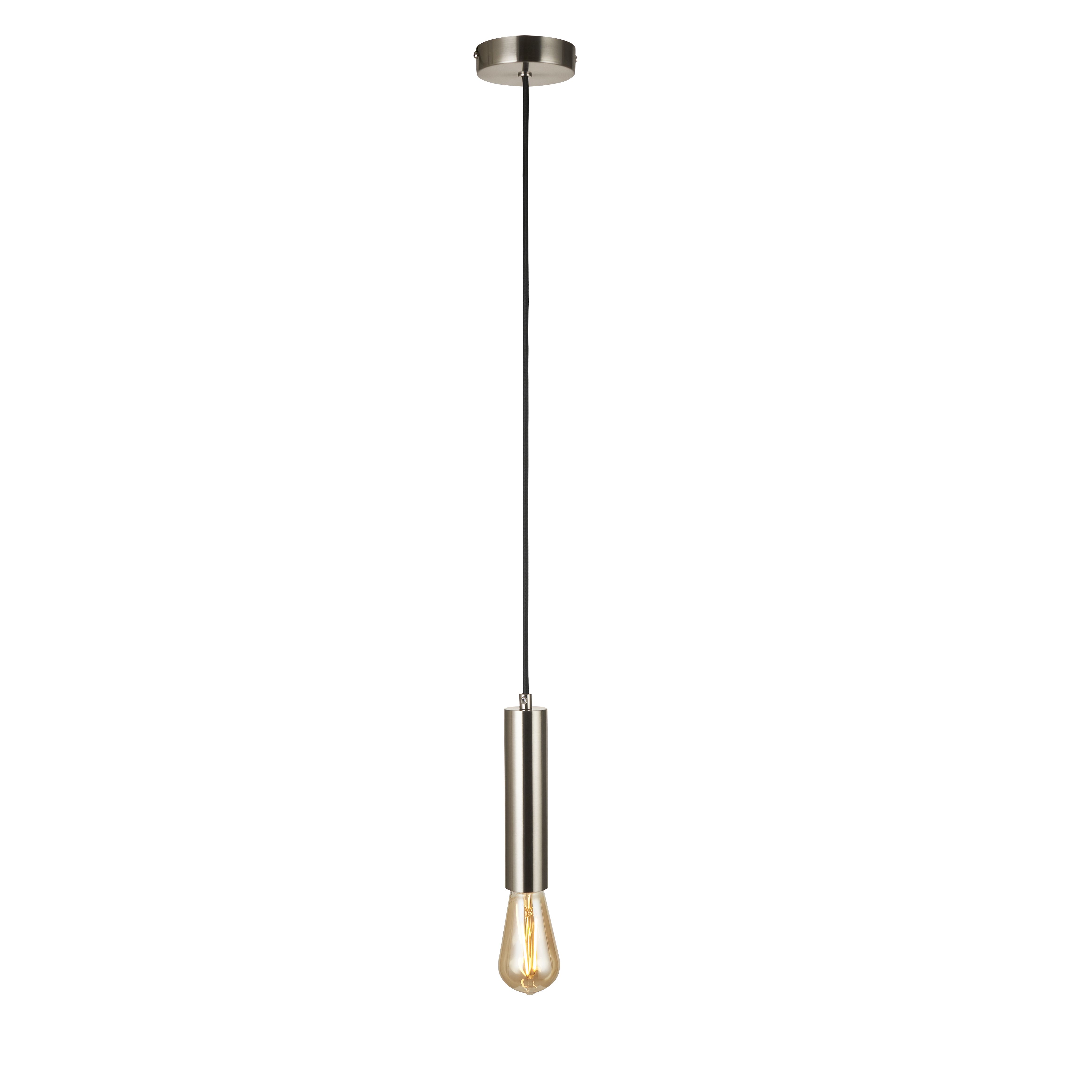 Harbour Studio Slim Chrome effect E27 Cable light set Pre-wired