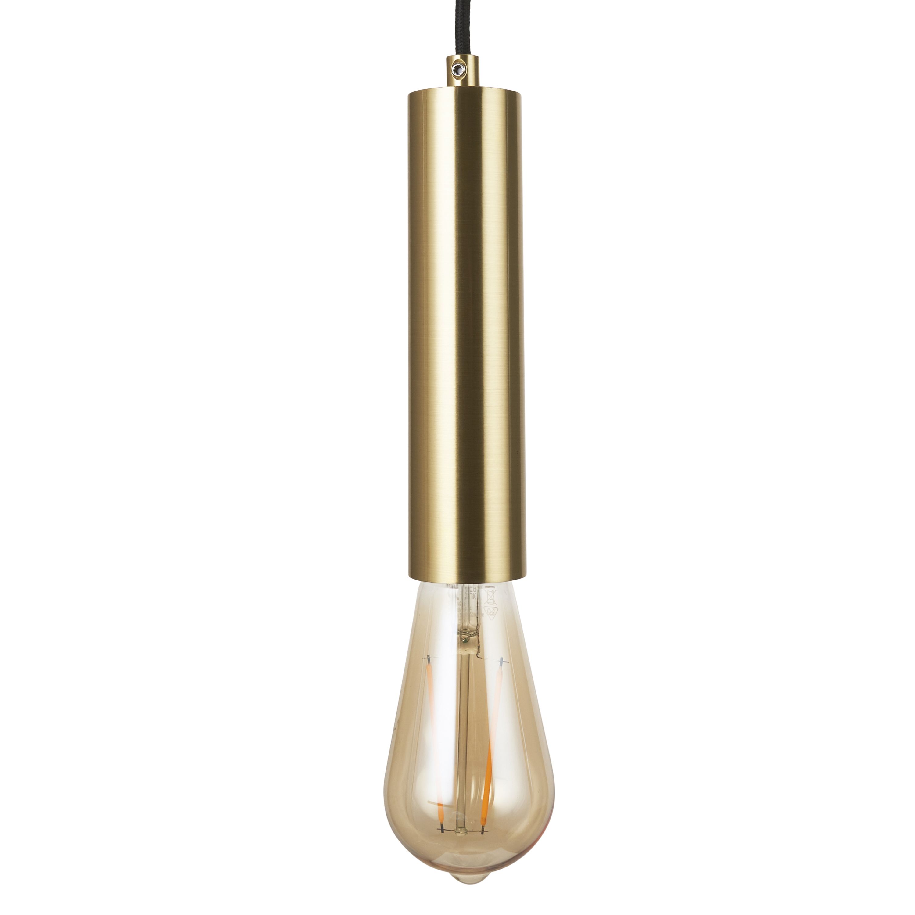 Harbour Studio Slim Gold effect E27 Cable light set Pre-wired