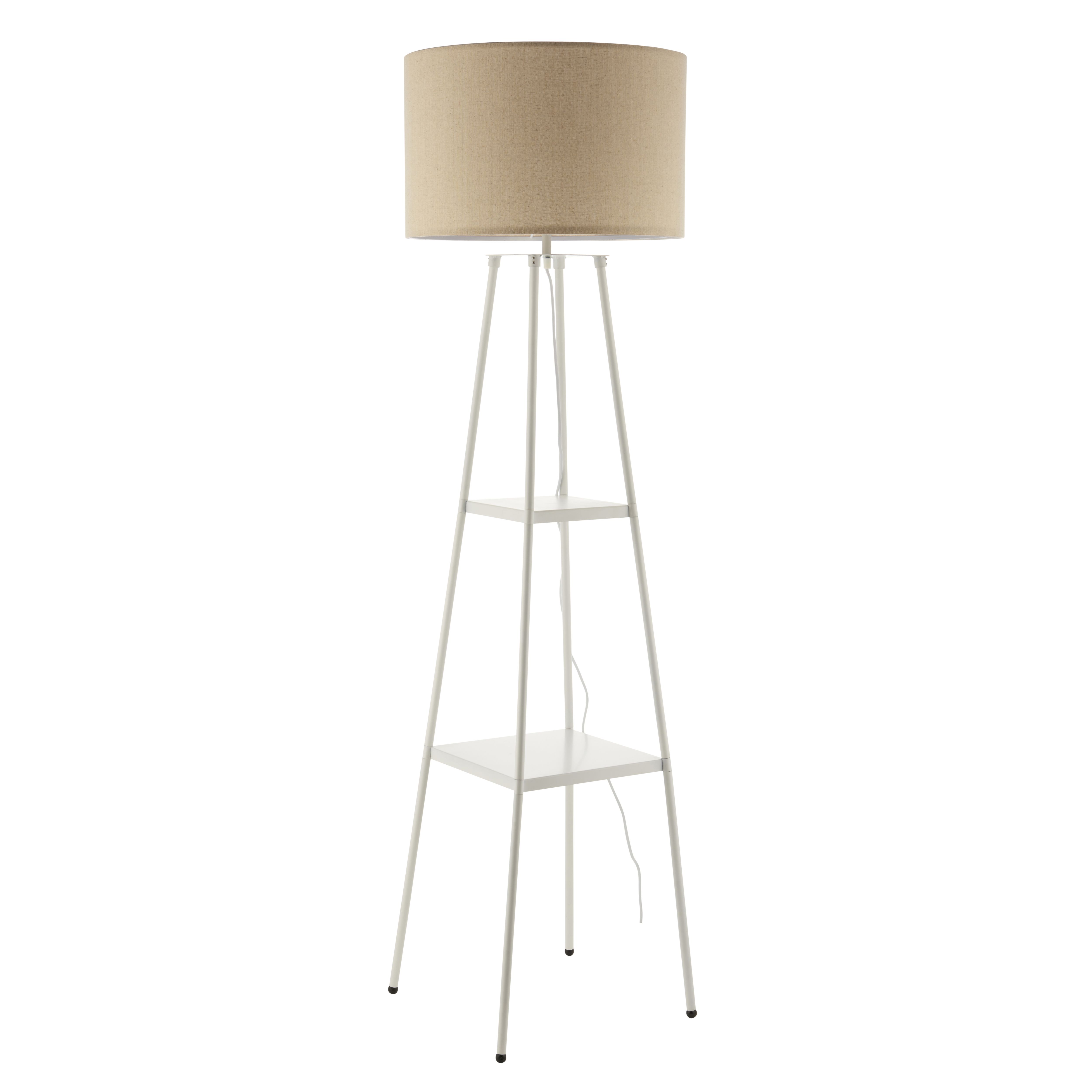 Harbour Studio Triton shelf White Shelf floor lamp DIY at B Q