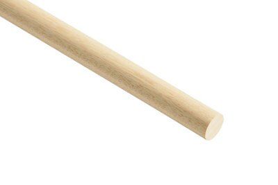 Hardwood Dowel Moulding (L)2.4m (Dia)12mm