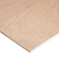 Hardwood Plywood Board (L)1.22m (W)0.61m (T)9mm