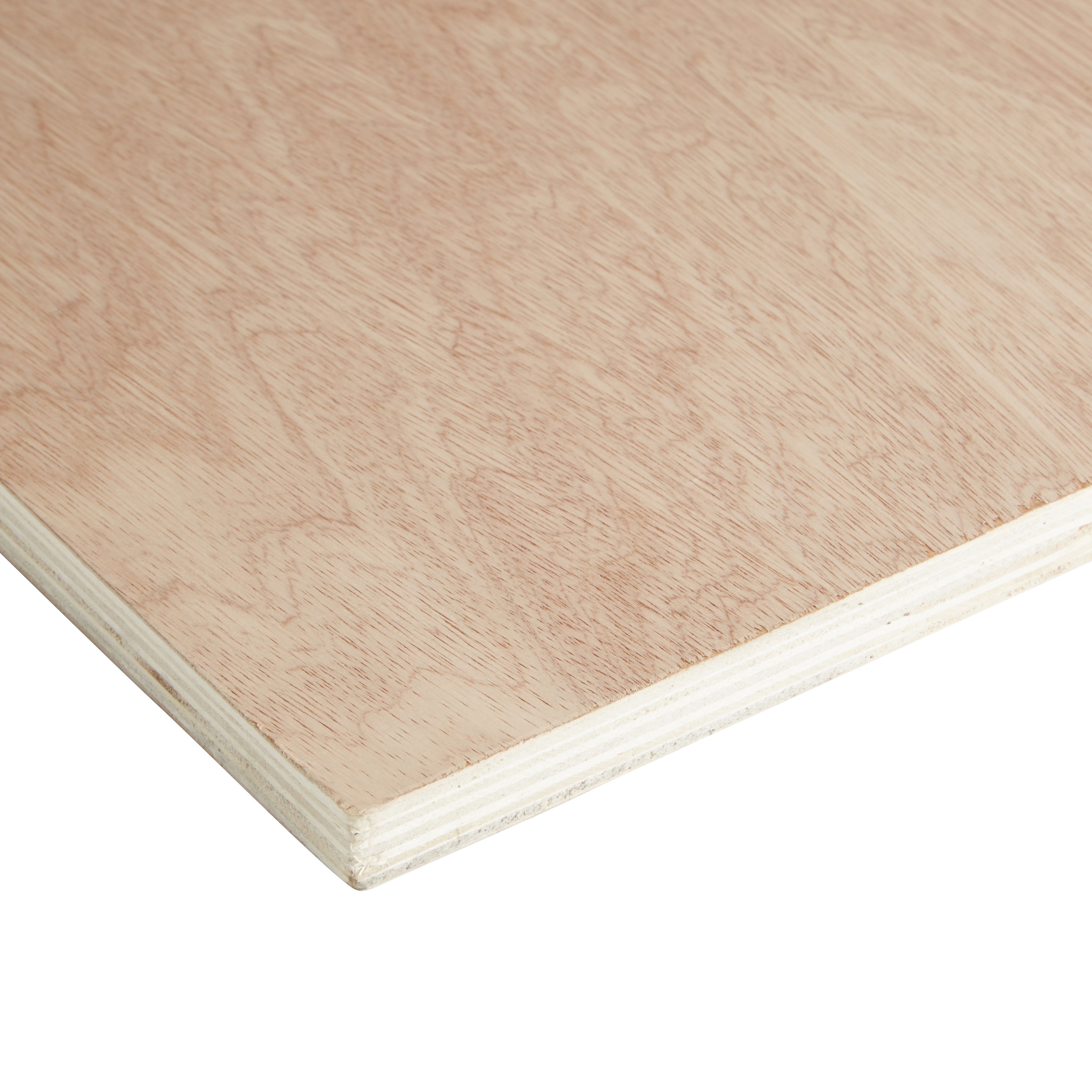 Hardwood Plywood Board (L)2.44m (W)1.22m (T)18mm DIY at B&Q