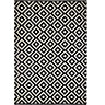 Harrieta Geometric Black & white Rug 230cmx160cm