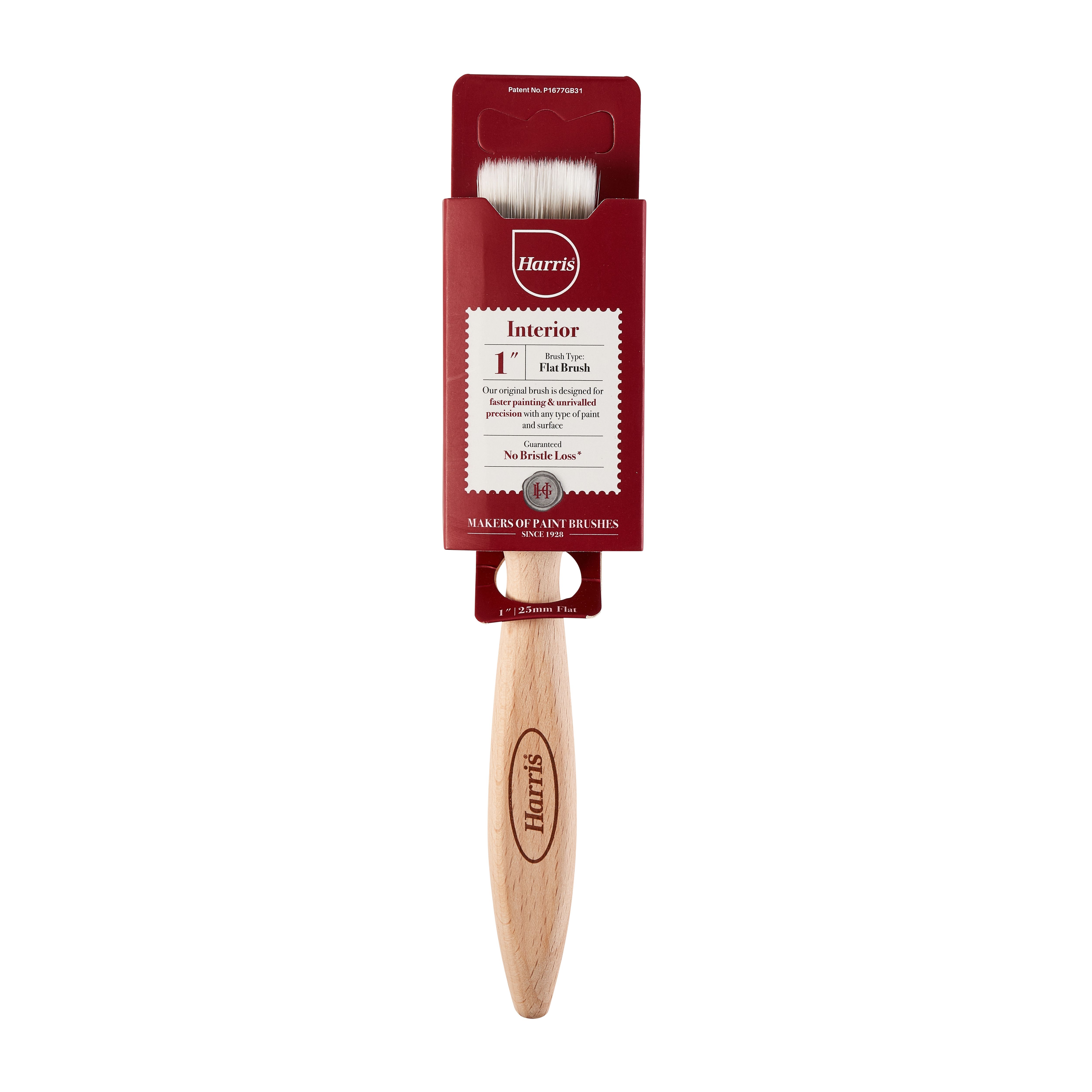 Product image for Harris Heritage 1" Fine filament tip Flat paint brush