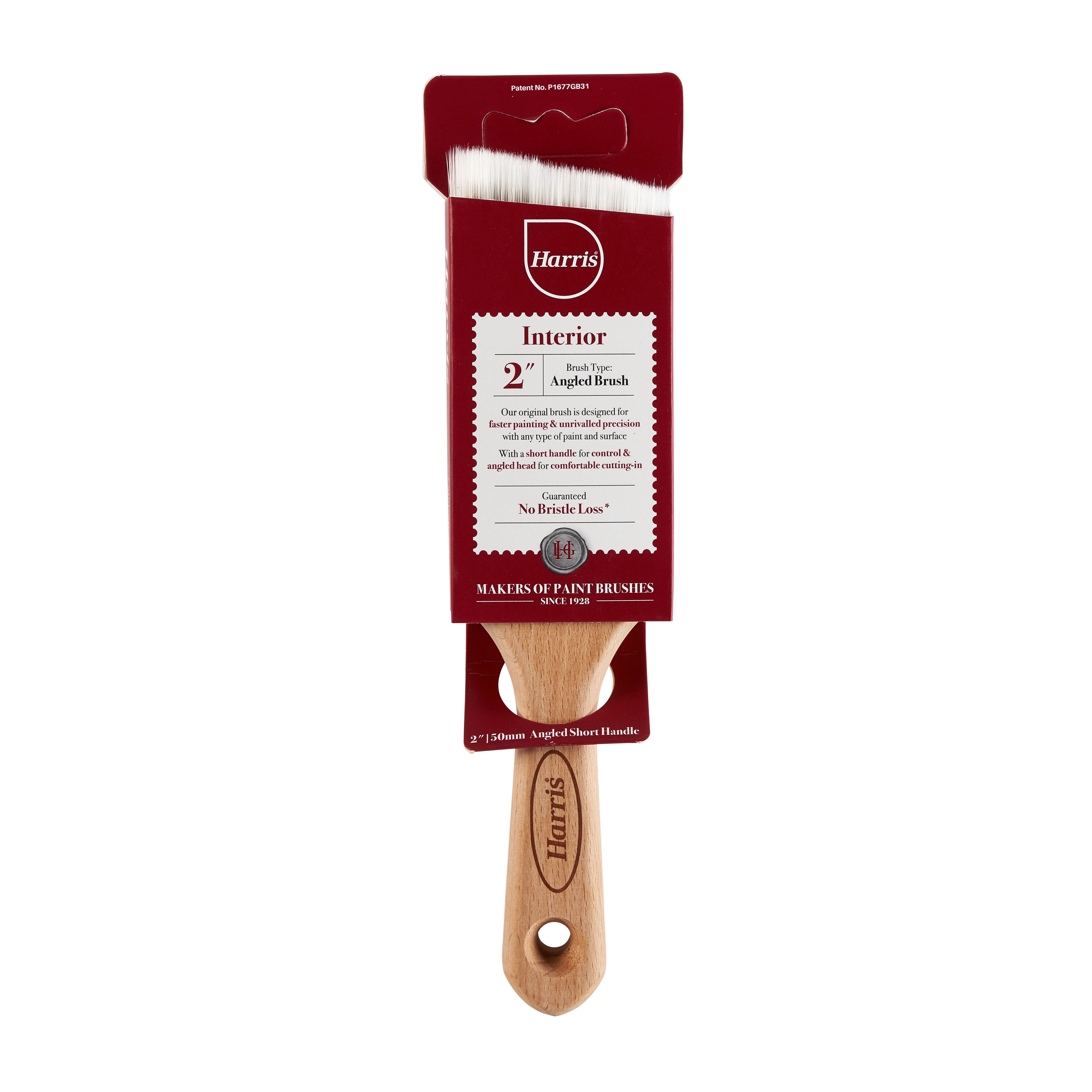Harris Heritage 2" Precision tip Angled paint brush DIY at B&Q
