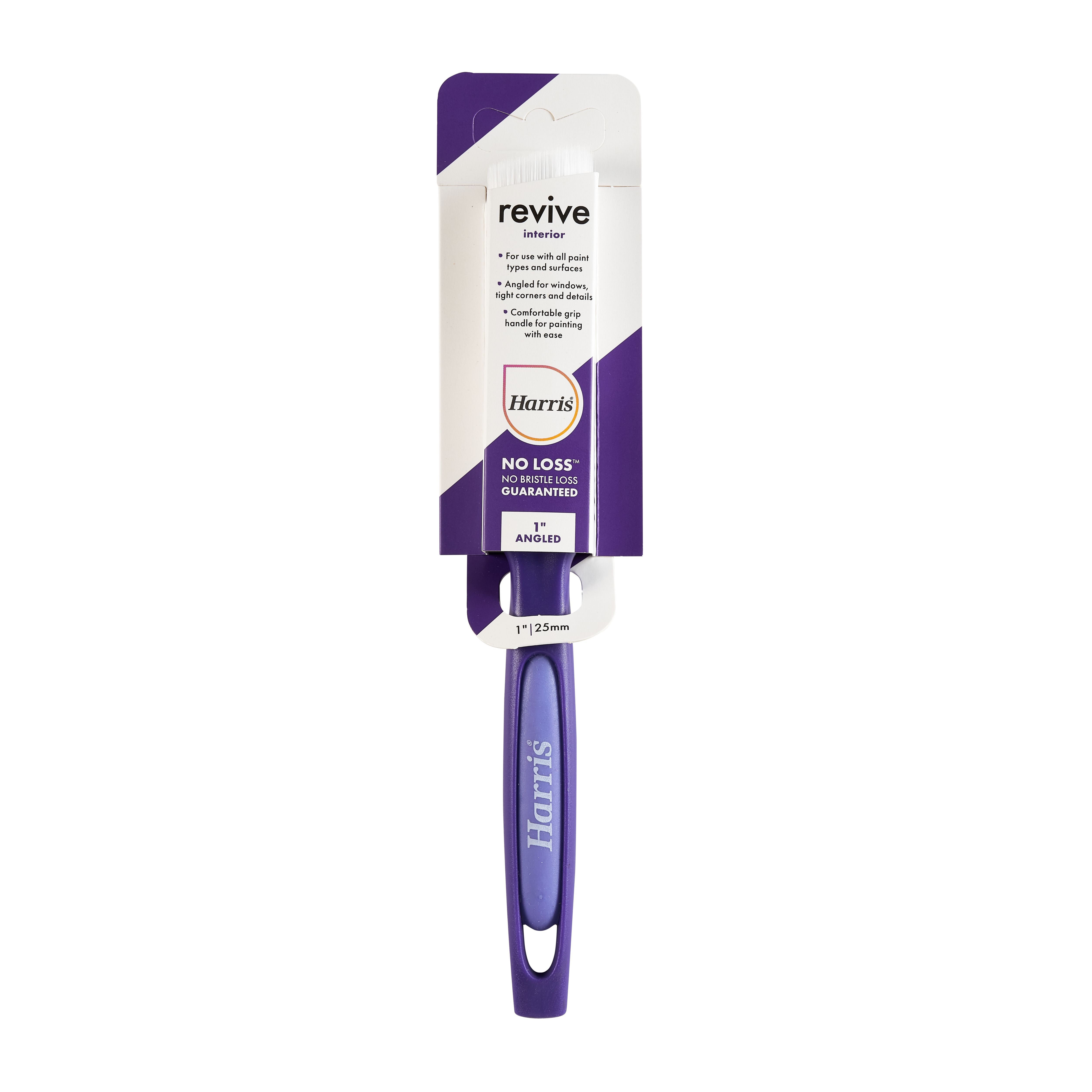 Harris Revive 1" Fine filament tip Soft grip Interior Angled paint brush