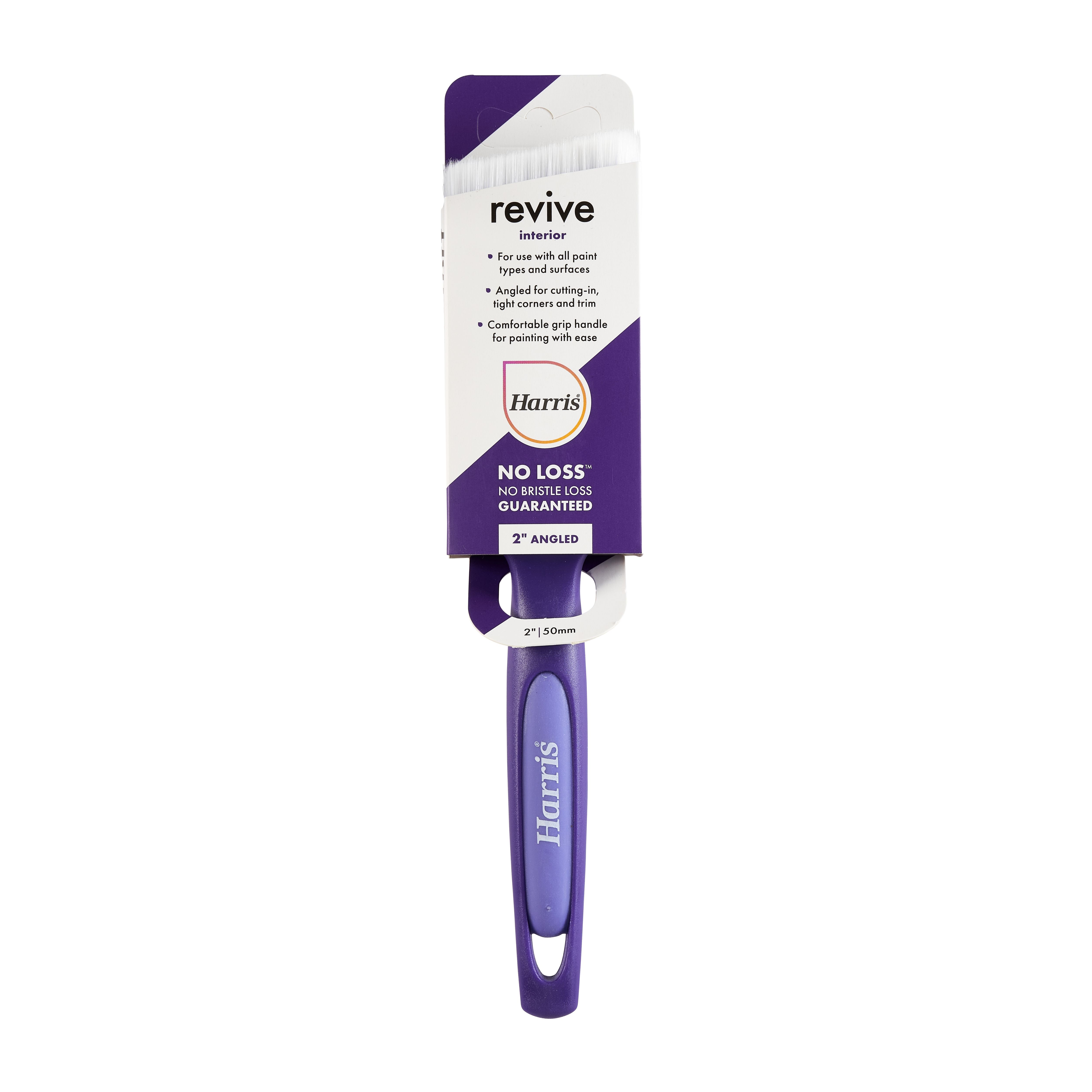 Harris Revive 2" Fine filament tip Soft grip Interior Angled paint brush
