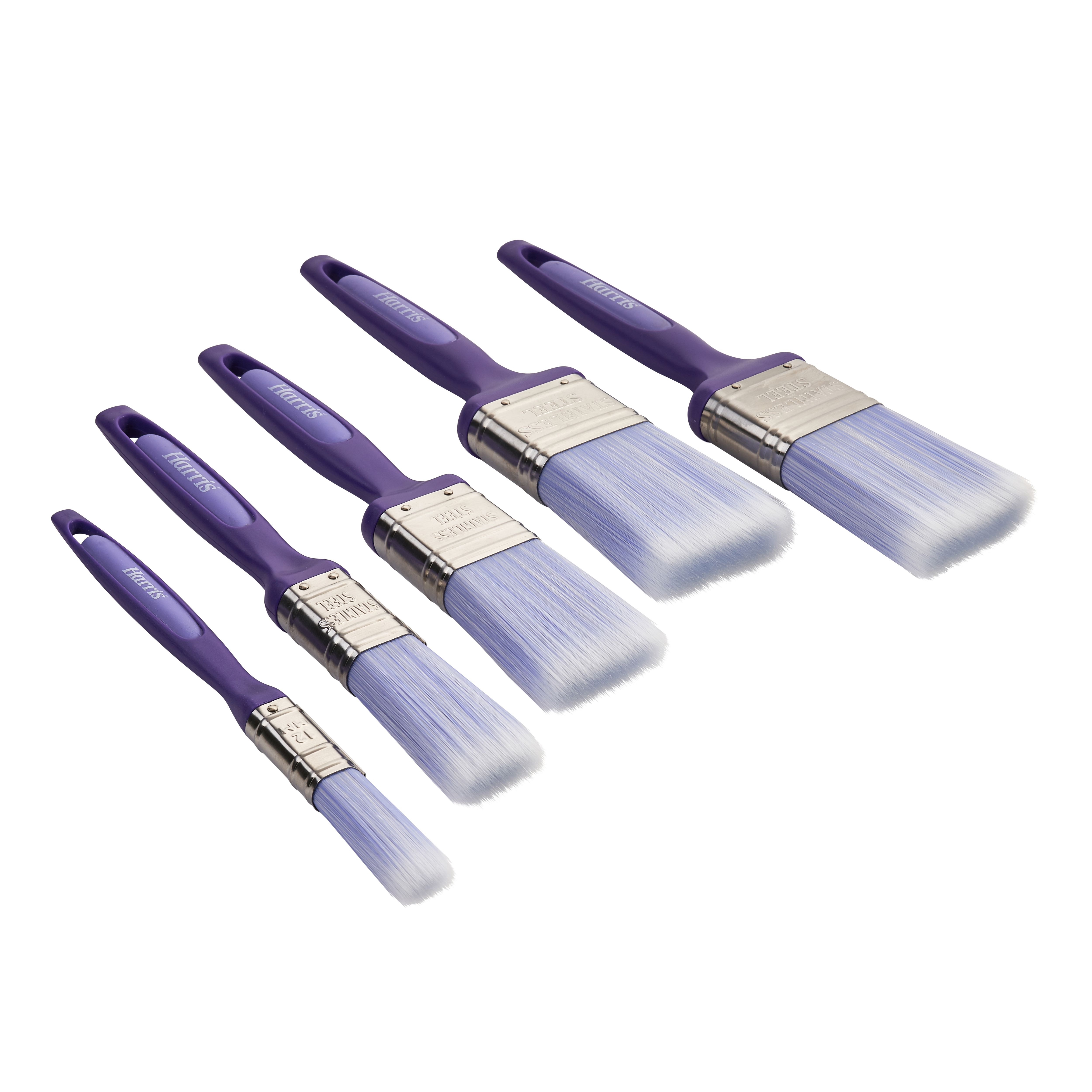 Harris Revive Interior & exterior Walls, ceilings & trim work Paint brush, Pack of 5
