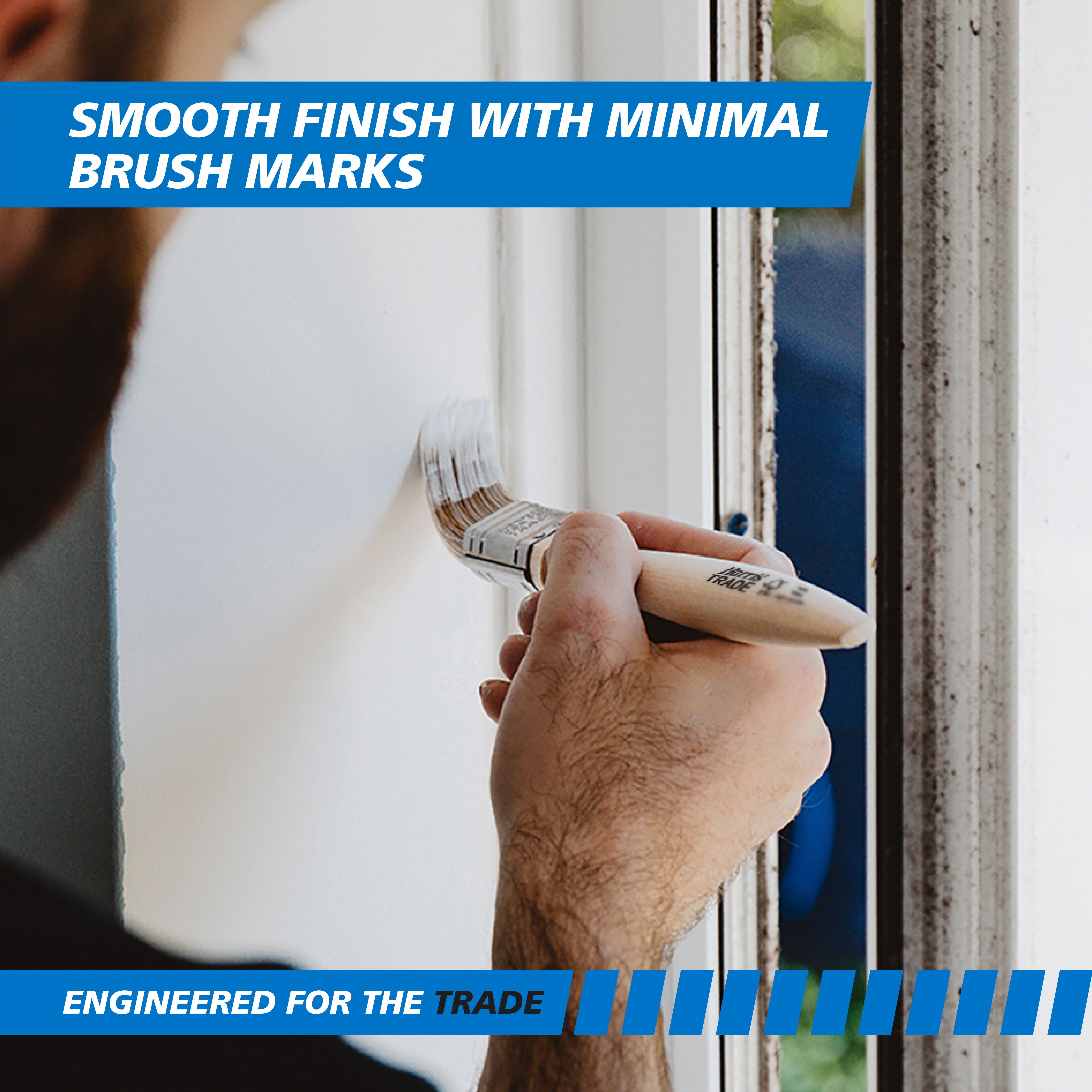 Harris Trade Emulsion & Gloss 1" Fine tip Comfort Interior Paint brush