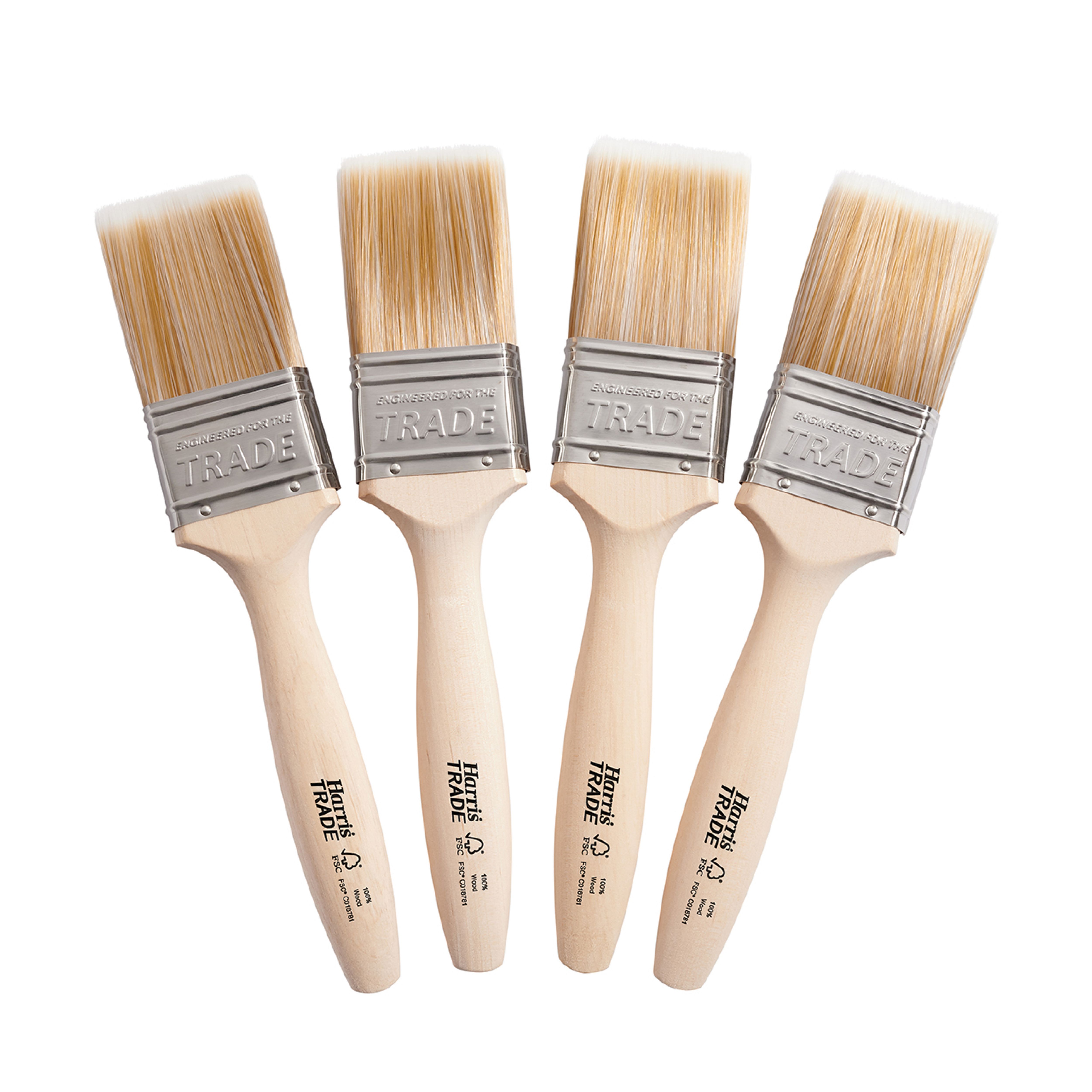 Harris Trade Emulsion & Gloss 2" Fine Tip Paint Brush, Pack Of 4 | DIY ...